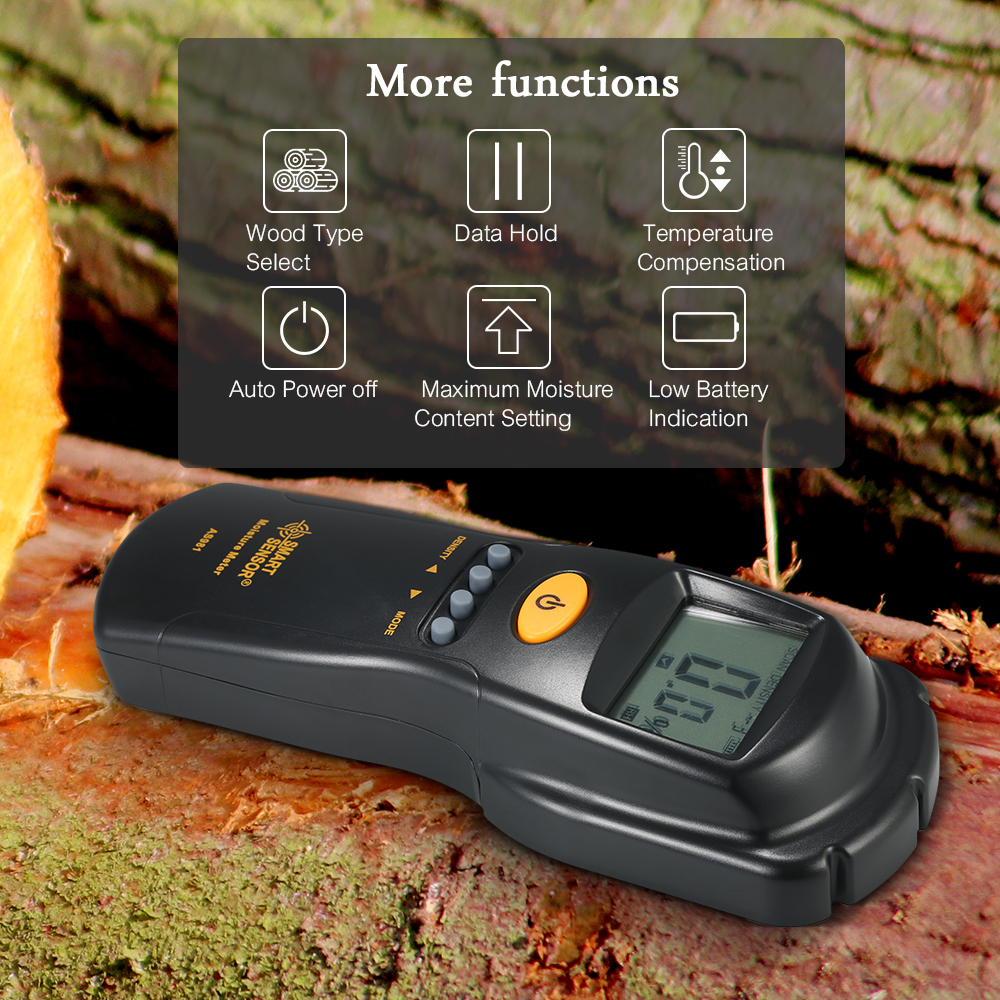 As Non Contact Wood Moisture Meter Digital Hygrometer Humidity