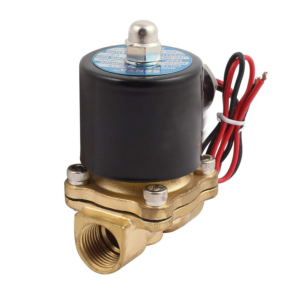 2 Way Solenoid Valve Air Water N/C Gas Oil Alloy Normally Closed 12v Auxiliary Diesel Fuel Tank Electric Solenoid Valve