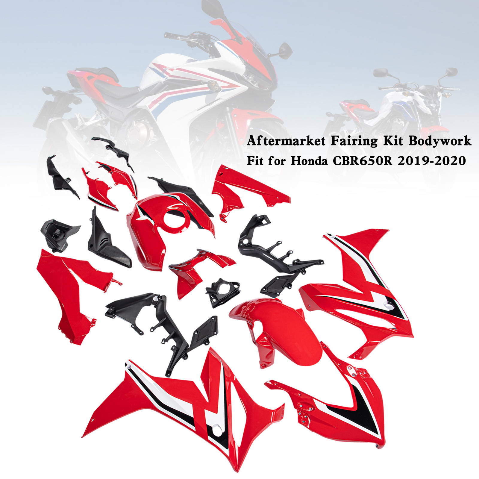 適用於 Honda CBR650R 2019-2020 全車彩繪車殼001-極限超快感