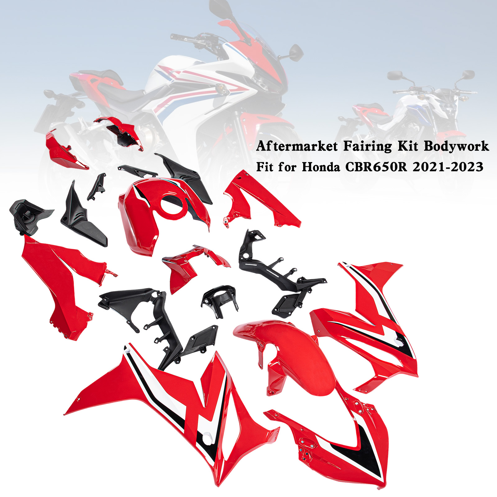 適用於 Honda CBR650R 2021-2023 全車彩繪車殼 001-極限超快感