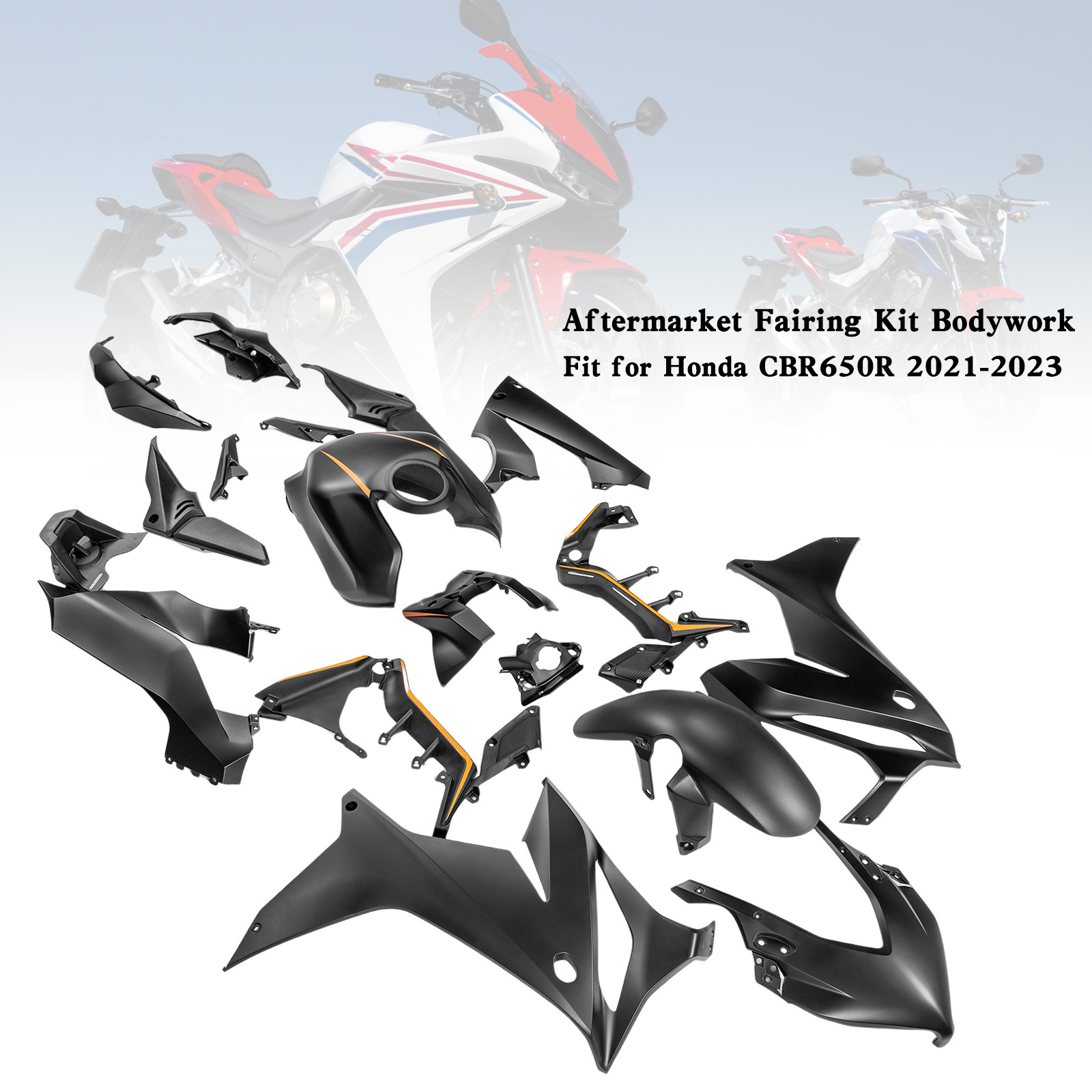 適用於 Honda CBR650R 2021-2023 全車彩繪車殼 002-極限超快感