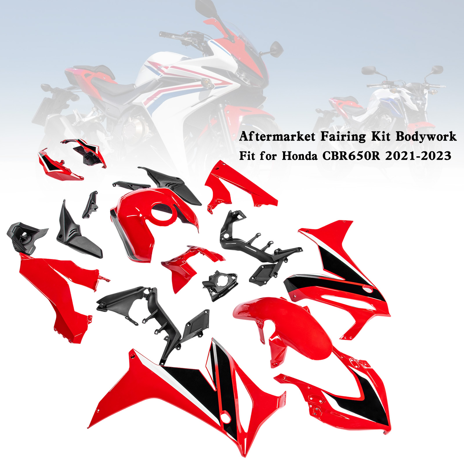 適用於 Honda CBR650R 2021-2023 全車彩繪車殼 003-極限超快感