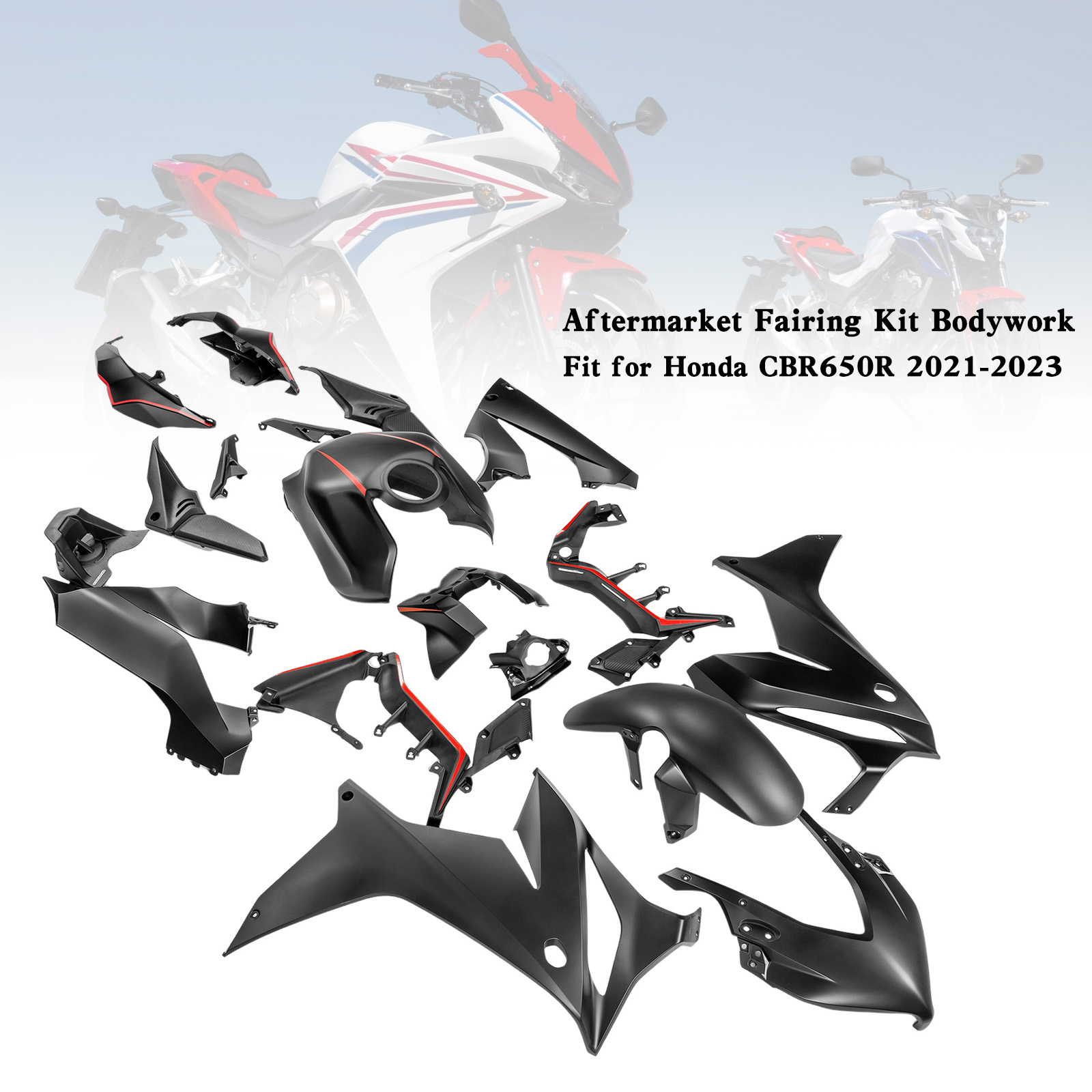 適用於 Honda CBR650R 2021-2023 全車彩繪車殼 005-極限超快感