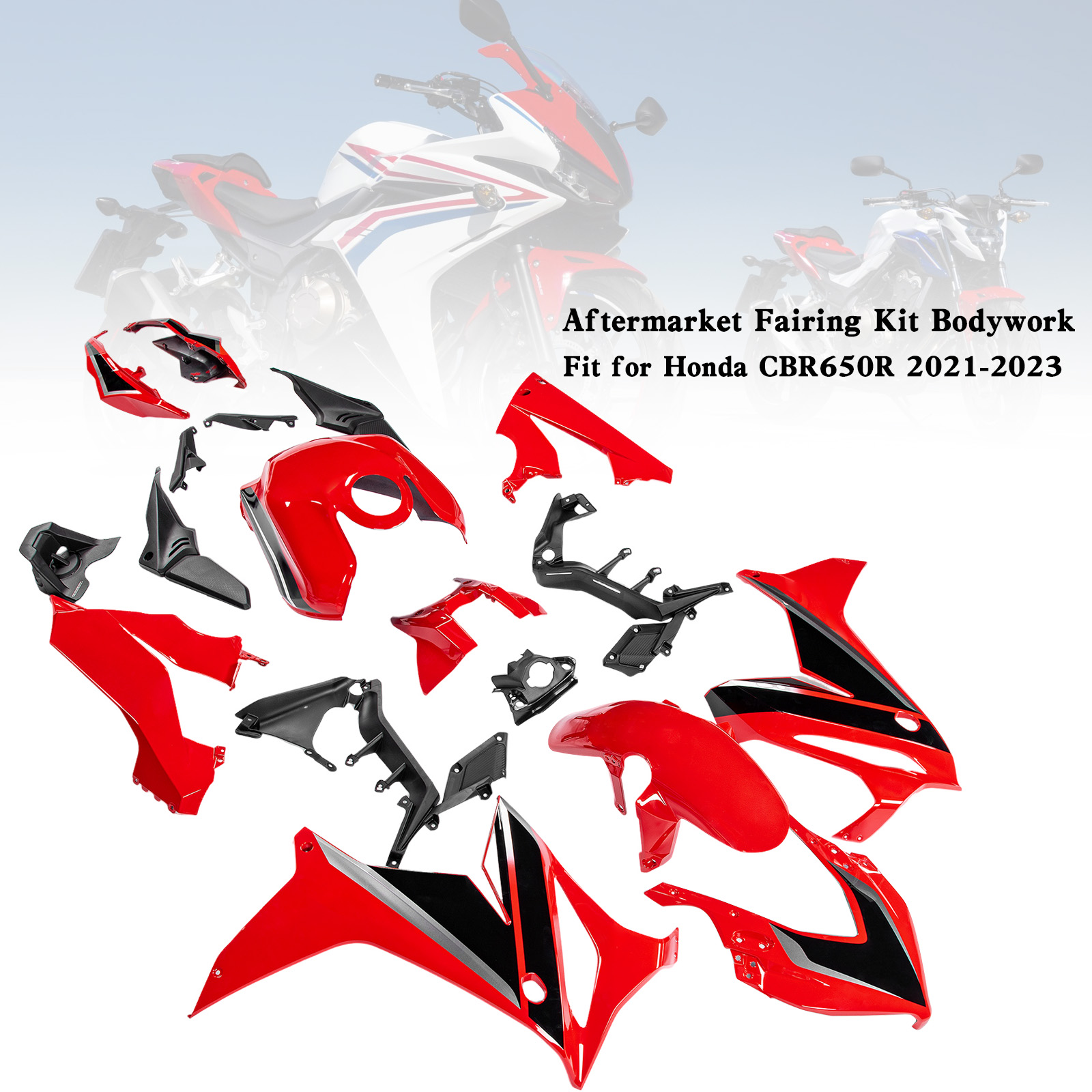 適用於 Honda CBR650R 2021-2023 全車彩繪車殼 006-極限超快感
