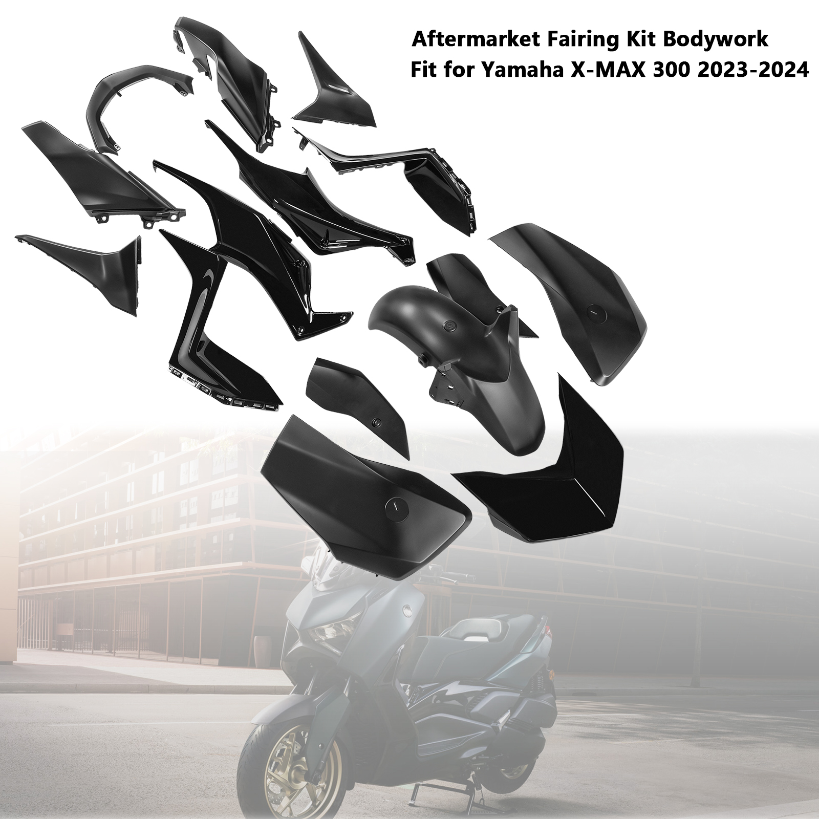 適用於 Yamaha X-MAX 300 XMAX 2023-2024 全車彩繪車殼 001-極限超快感