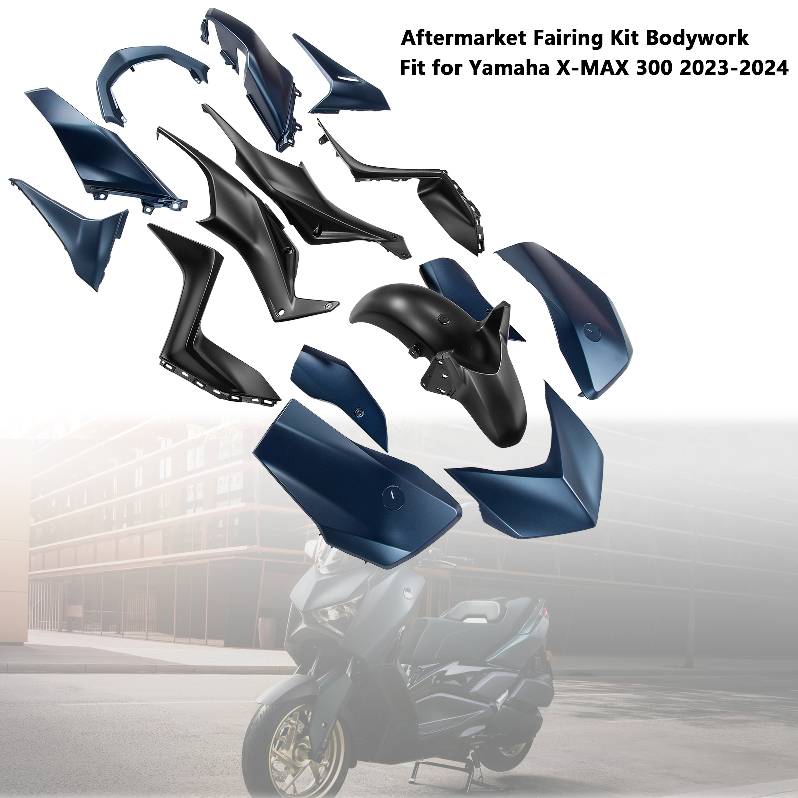 適用於 Yamaha X-MAX 300 XMAX 2023-2024 全車彩繪車殼 003-極限超快感