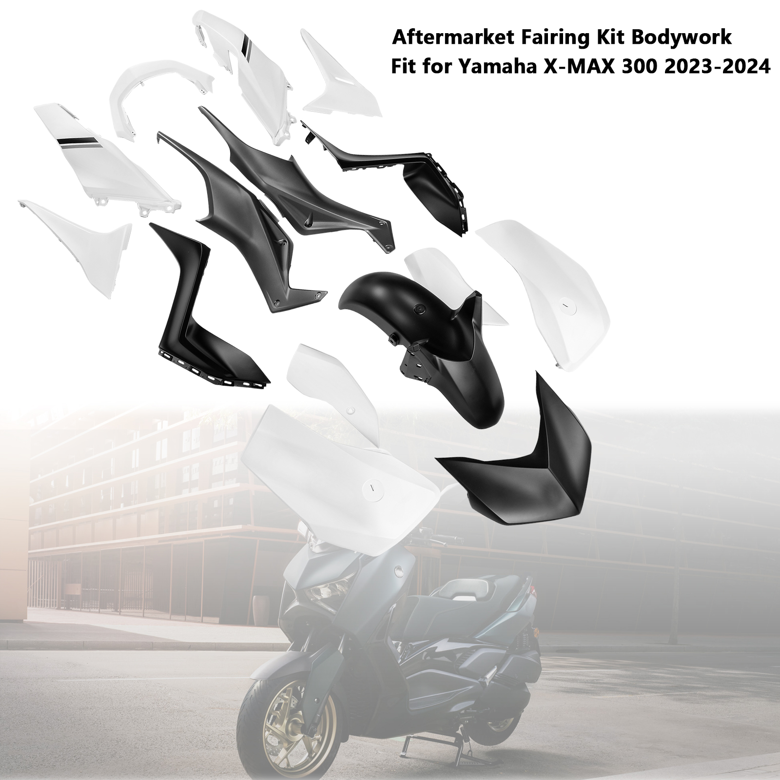 適用於 Yamaha X-MAX 300 XMAX 2023-2024 全車彩繪車殼 004-極限超快感