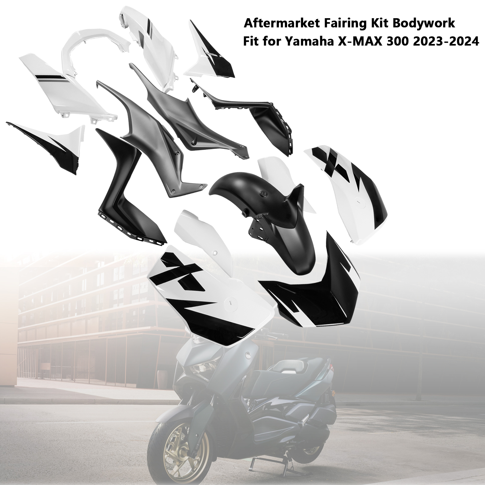 適用於 Yamaha X-MAX 300 XMAX 2023-2024 全車彩繪車殼 013-極限超快感