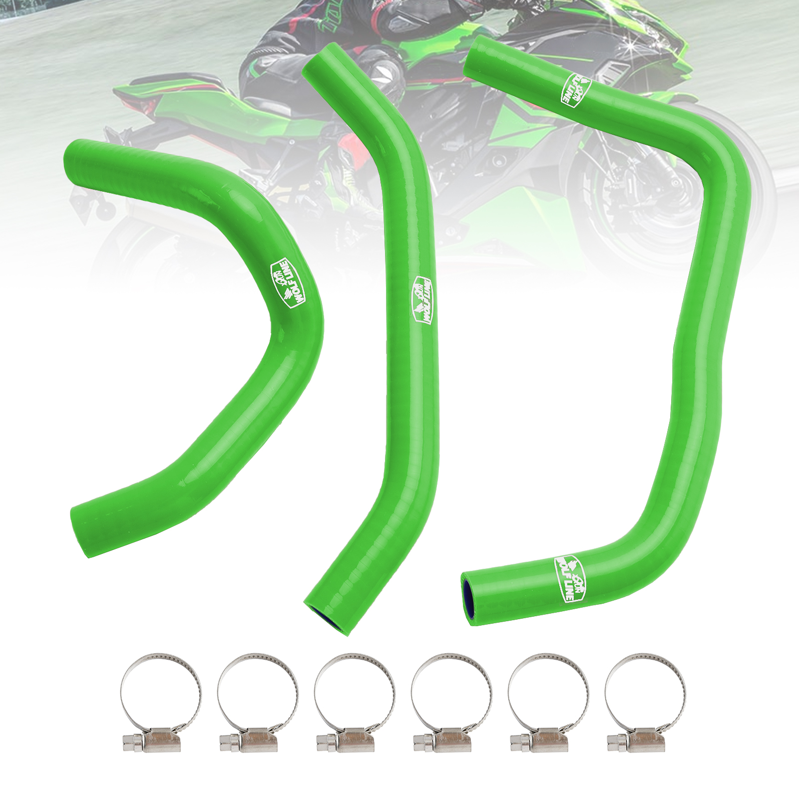 Kawasaki ZX4R ZX-4RR 2023-2024專用矽膠水管-極限超快感
