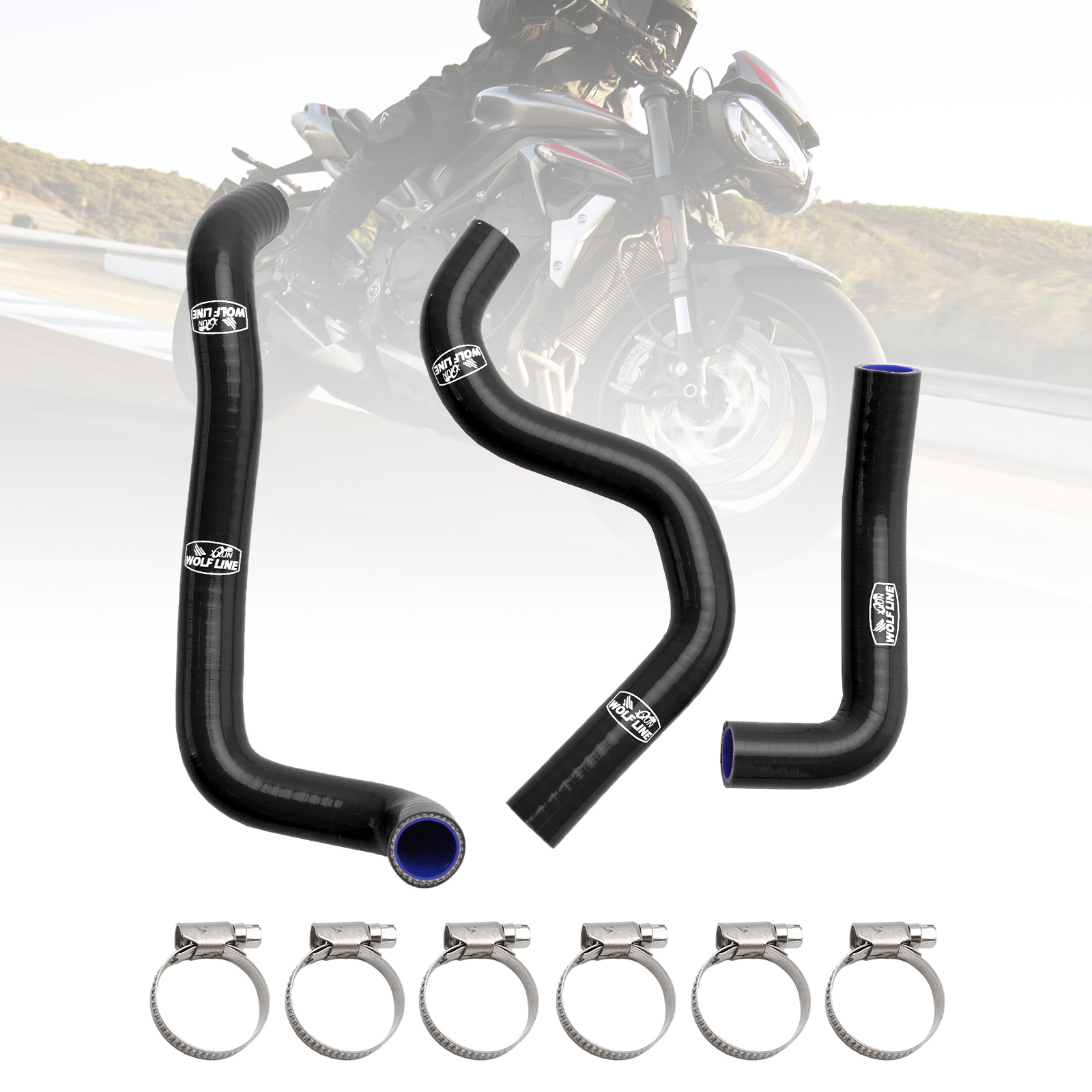 Triumph Street Triple 765 R RS 2020-2022專用矽膠水管-極限超快感