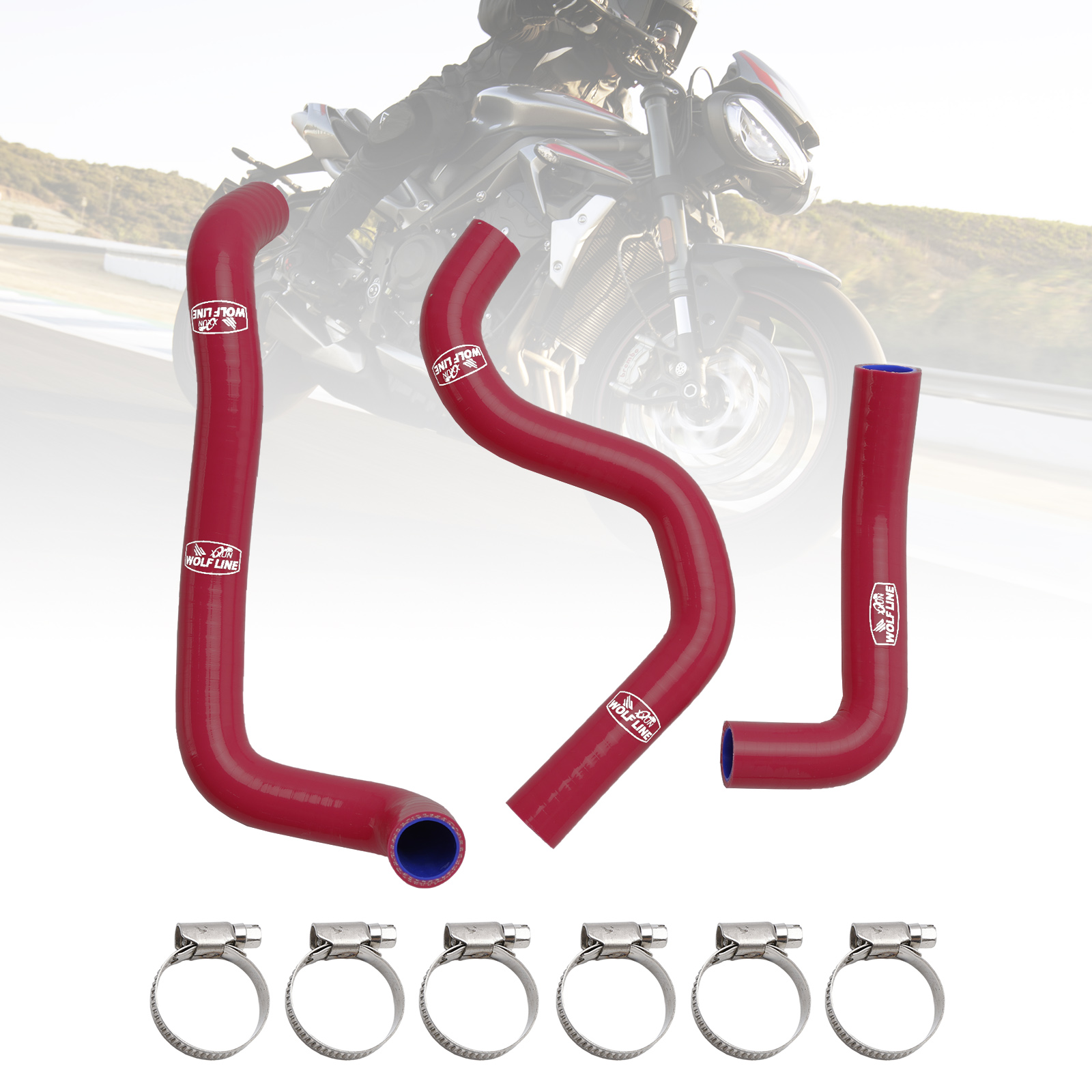 Triumph Street Triple 765 R RS 2020-2022專用矽膠水管-極限超快感