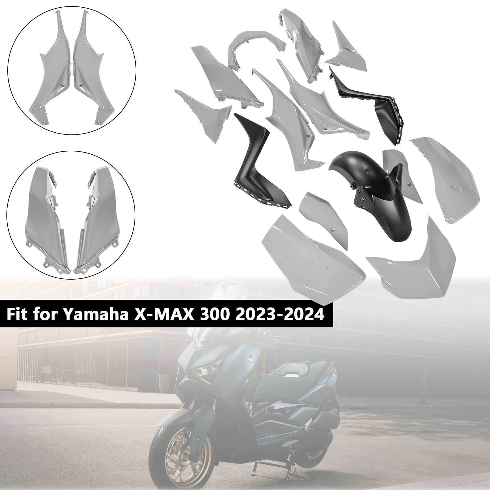 適用於 Yamaha X-MAX 300 XMAX 2023-2024 全車彩繪車殼 059-極限超快感