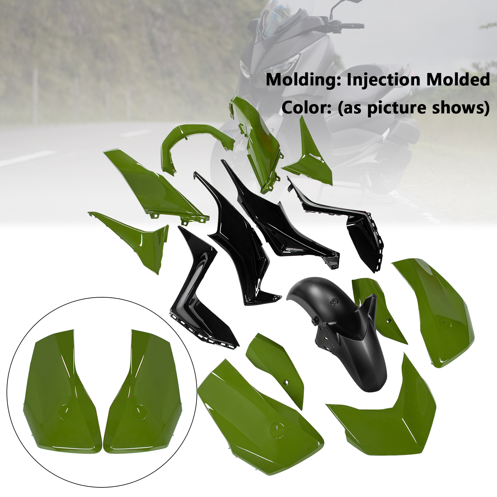 適用於 Yamaha X-MAX 300 XMAX 2023-2024 全車彩繪車殼 062-極限超快感