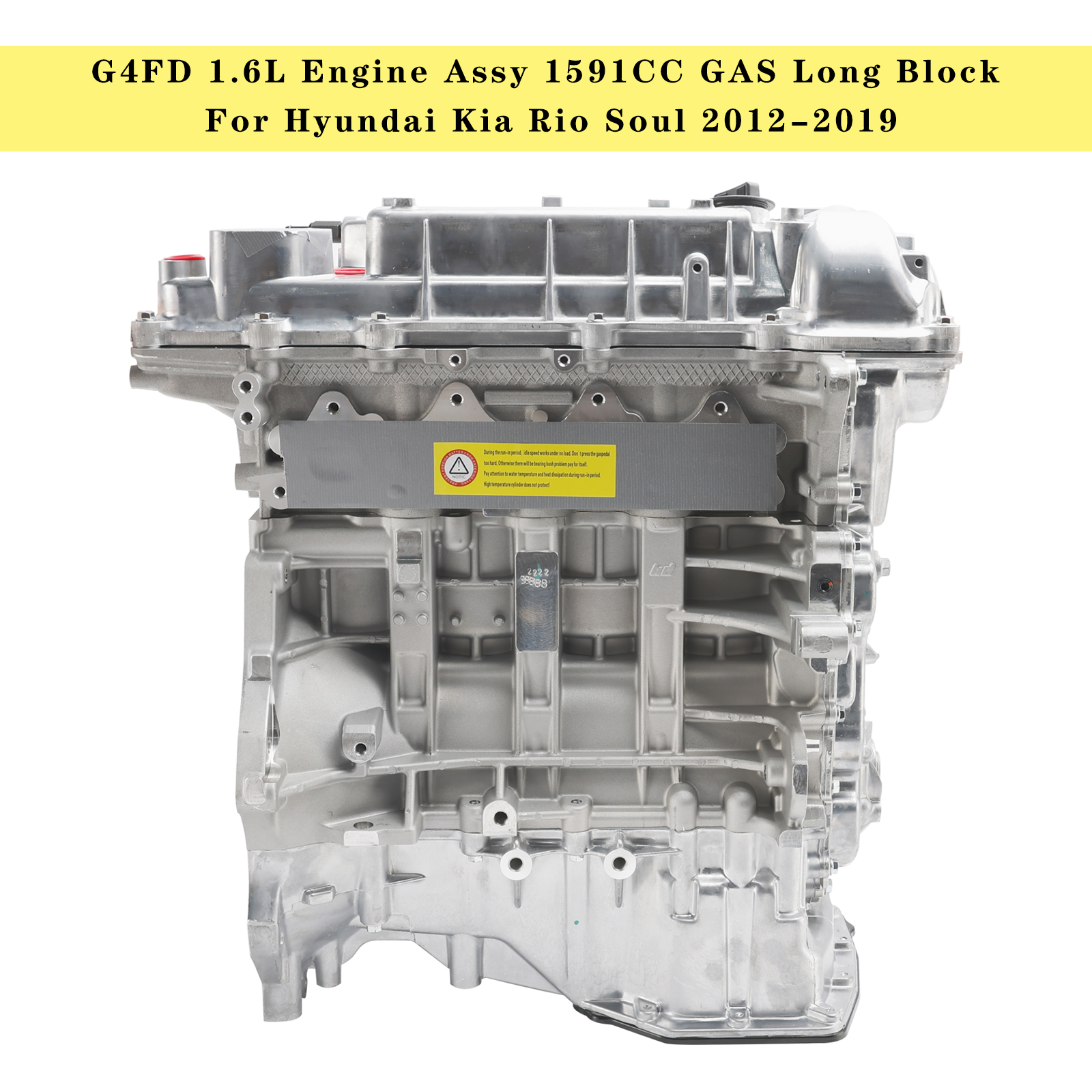 G4FD引擎發動機總成1.6L適用於Hyundai Kia Rio Soul 2012-2019