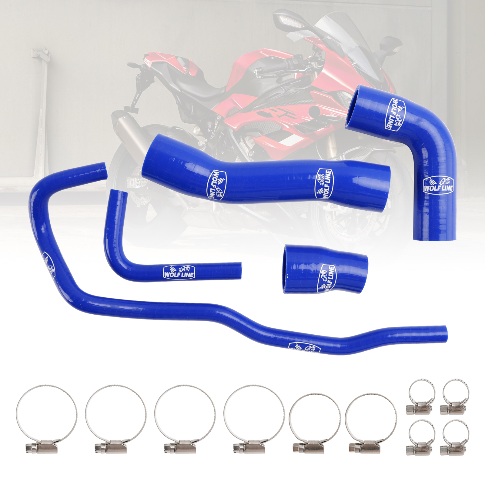 BMW S1000RR 2019-2023專用矽膠水管-極限超快感
