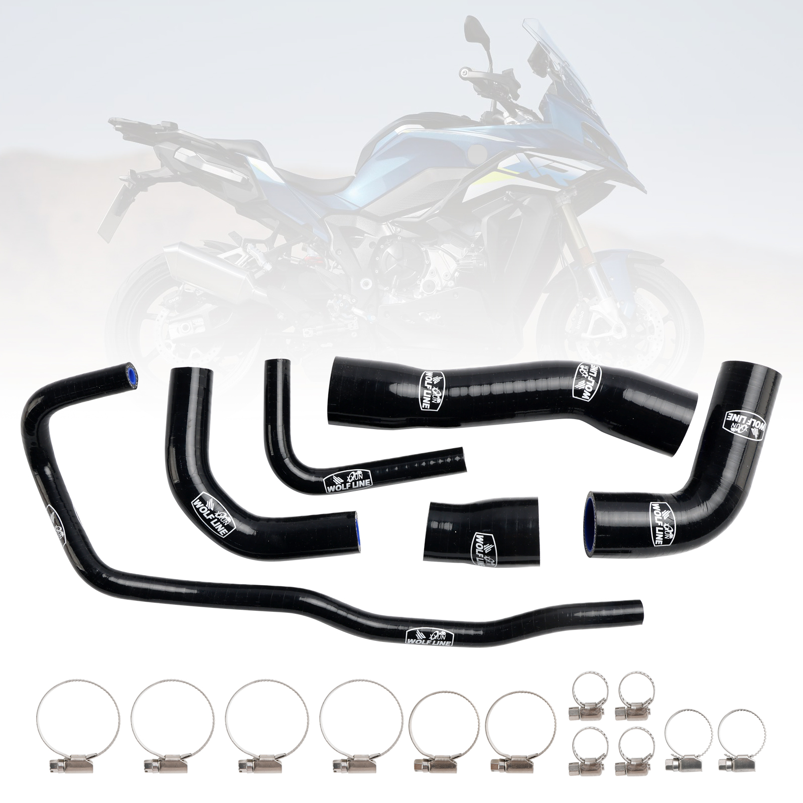 清倉 BMW S1000XR 2021-2024專用矽膠水管-極限超快感