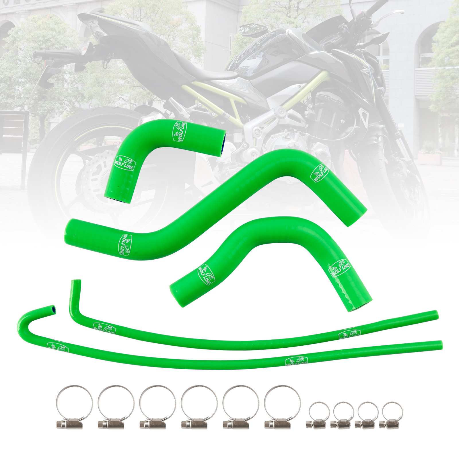 Kawasaki Z900 2017-2024專用矽膠水管-極限超快感