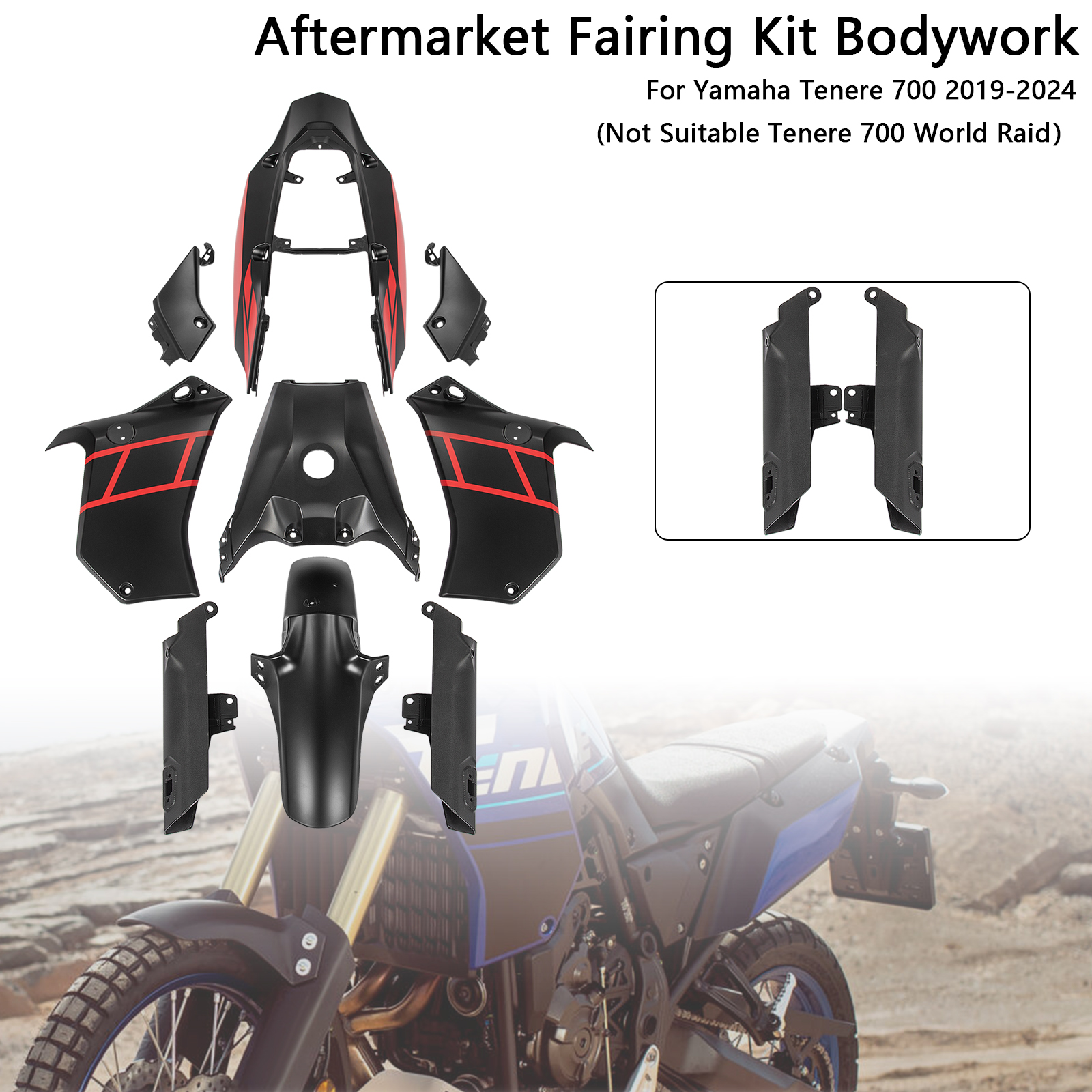 適用於 Yamaha Tenere 700 2019-2024 全車彩繪車殼 009-極限超快感