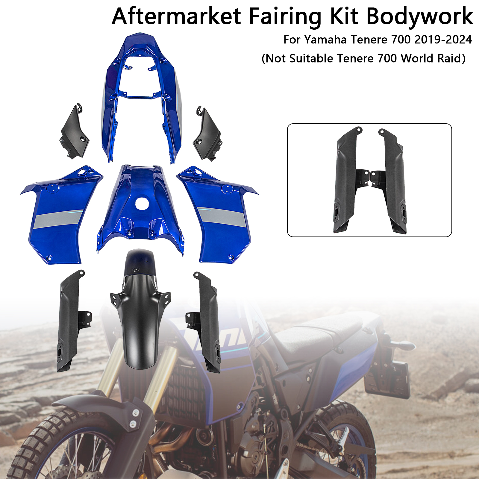 適用於 Yamaha Tenere 700 2019-2024 全車彩繪車殼 010-極限超快感