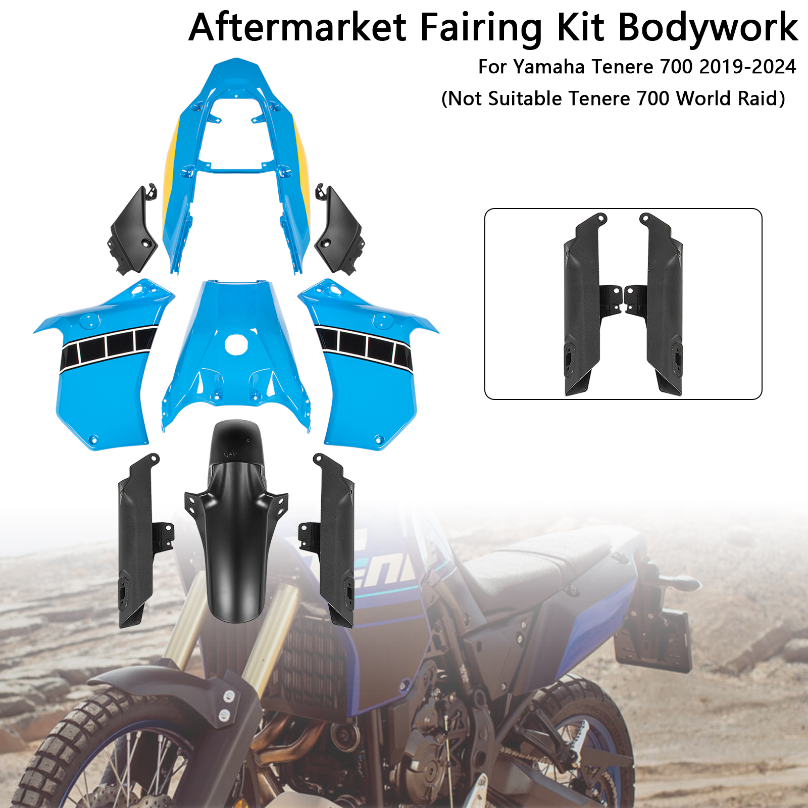 適用於 Yamaha Tenere 700 2019-2024 全車彩繪車殼 012-極限超快感
