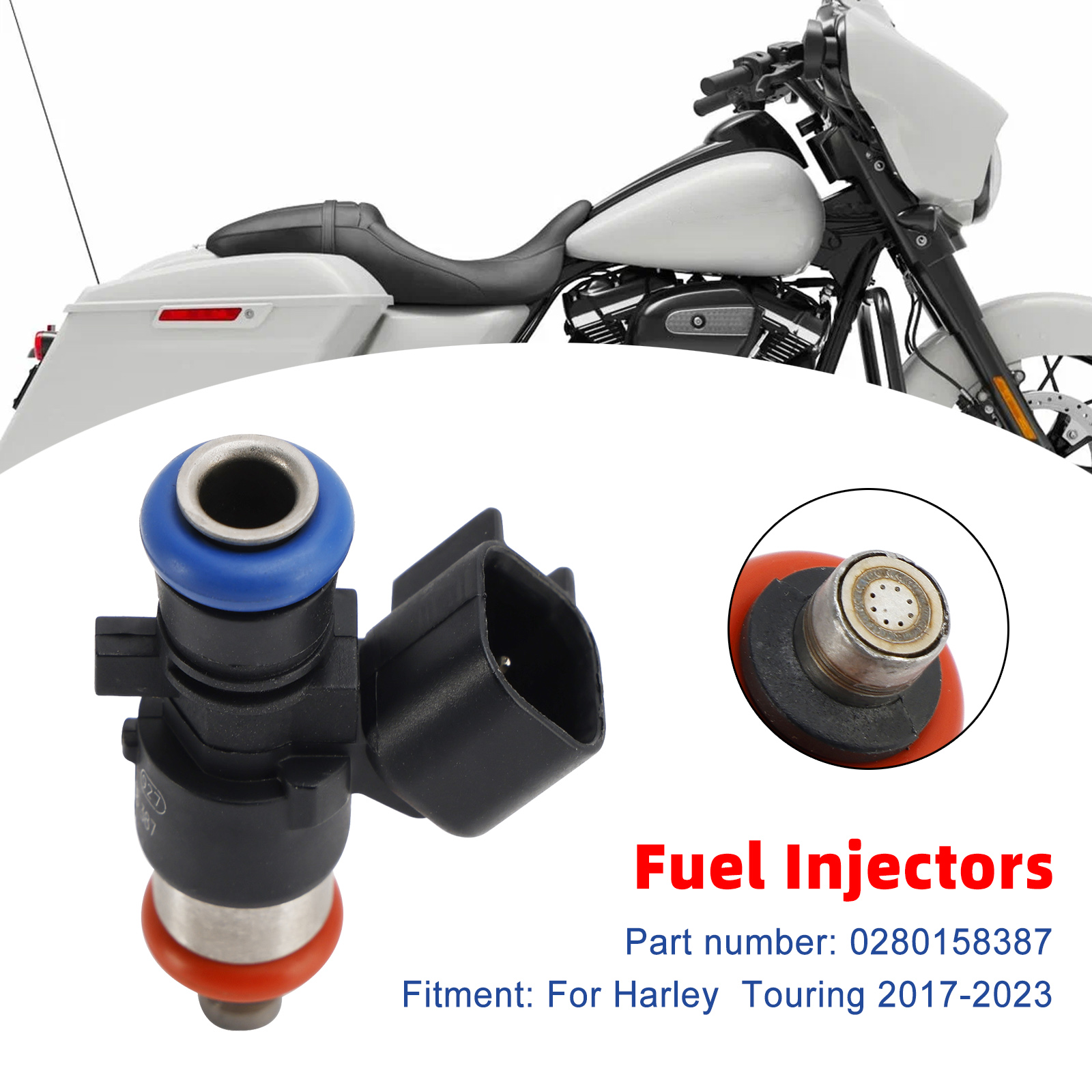 Touring FLHXSE CVO STREET GLIDE 2017-2023 0280158387專用噴油嘴
