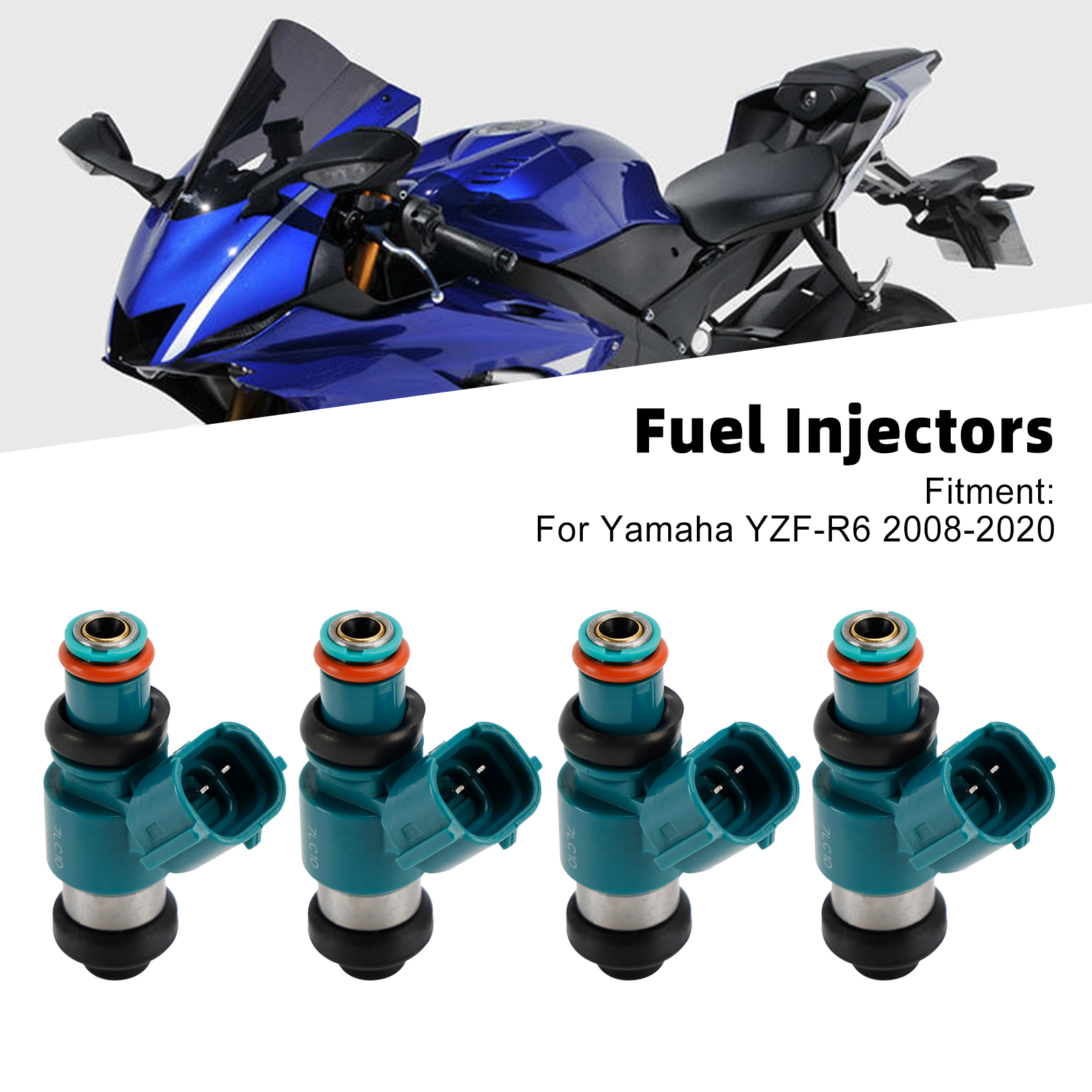 Yamaha YZFR6 YZF-R6 2008-2020 13S-13761-00-00專用噴油嘴(4隻組)-極限超快感