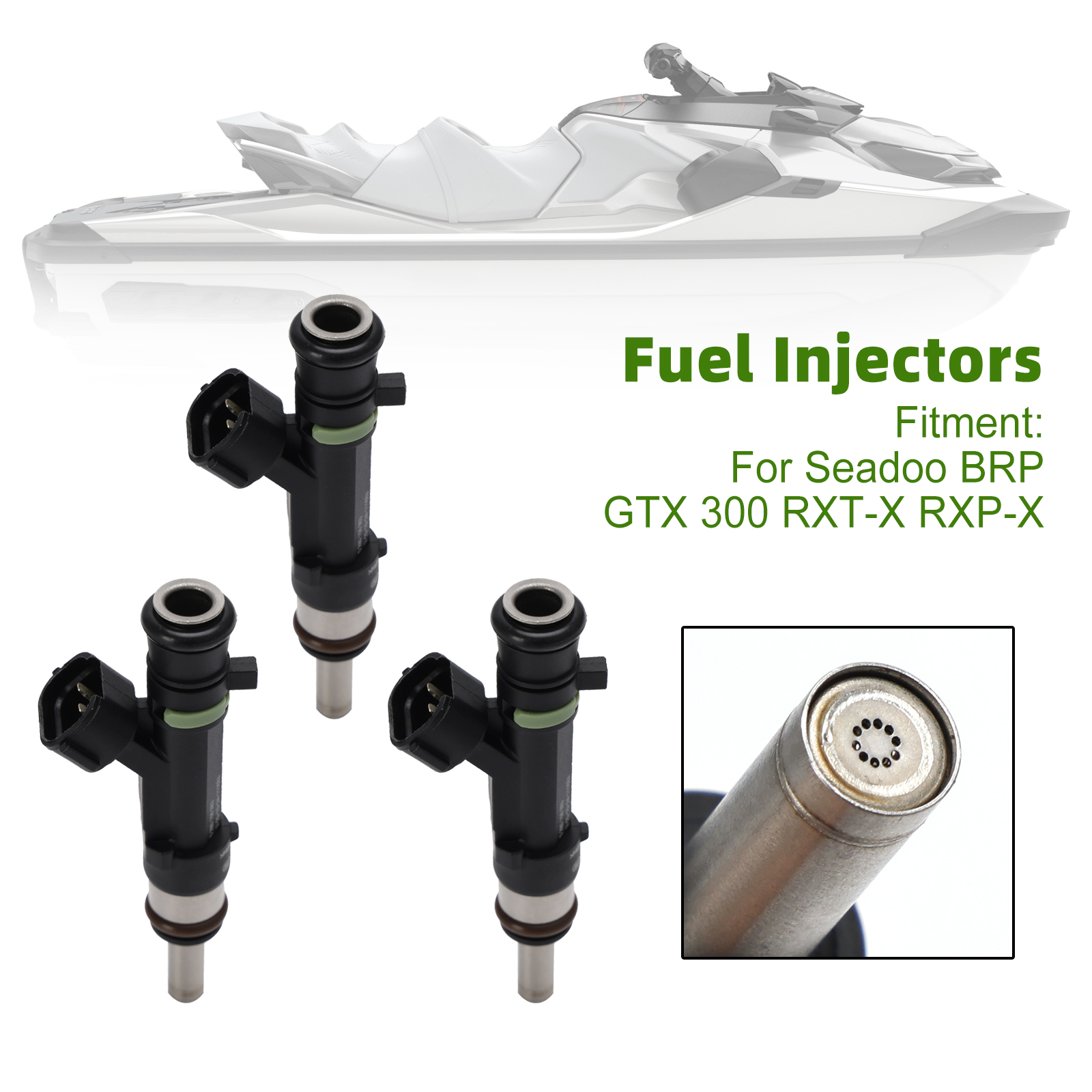 Sea Doo BRP GTX 300 RXT-X RXP-X 0280158383 420874000專用噴油嘴(3隻組)