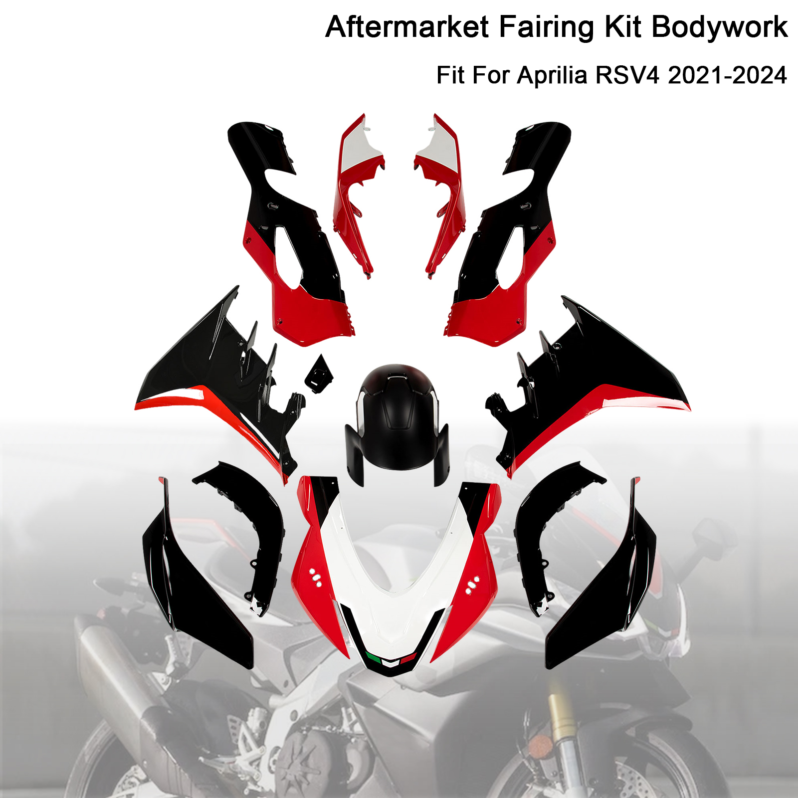適用於 Aprilia RSV4 2021-2024 全車彩繪車殼001-極限超快感