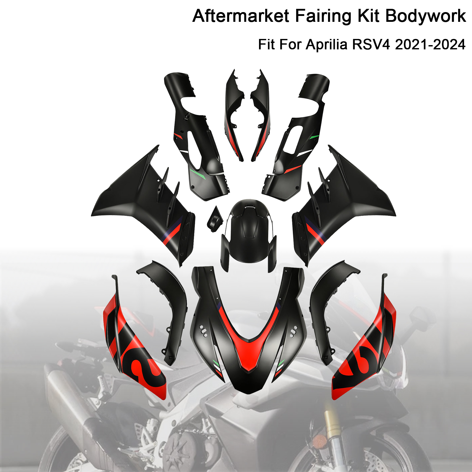 適用於 Aprilia RSV4 2021-2024 全車彩繪車殼003-極限超快感
