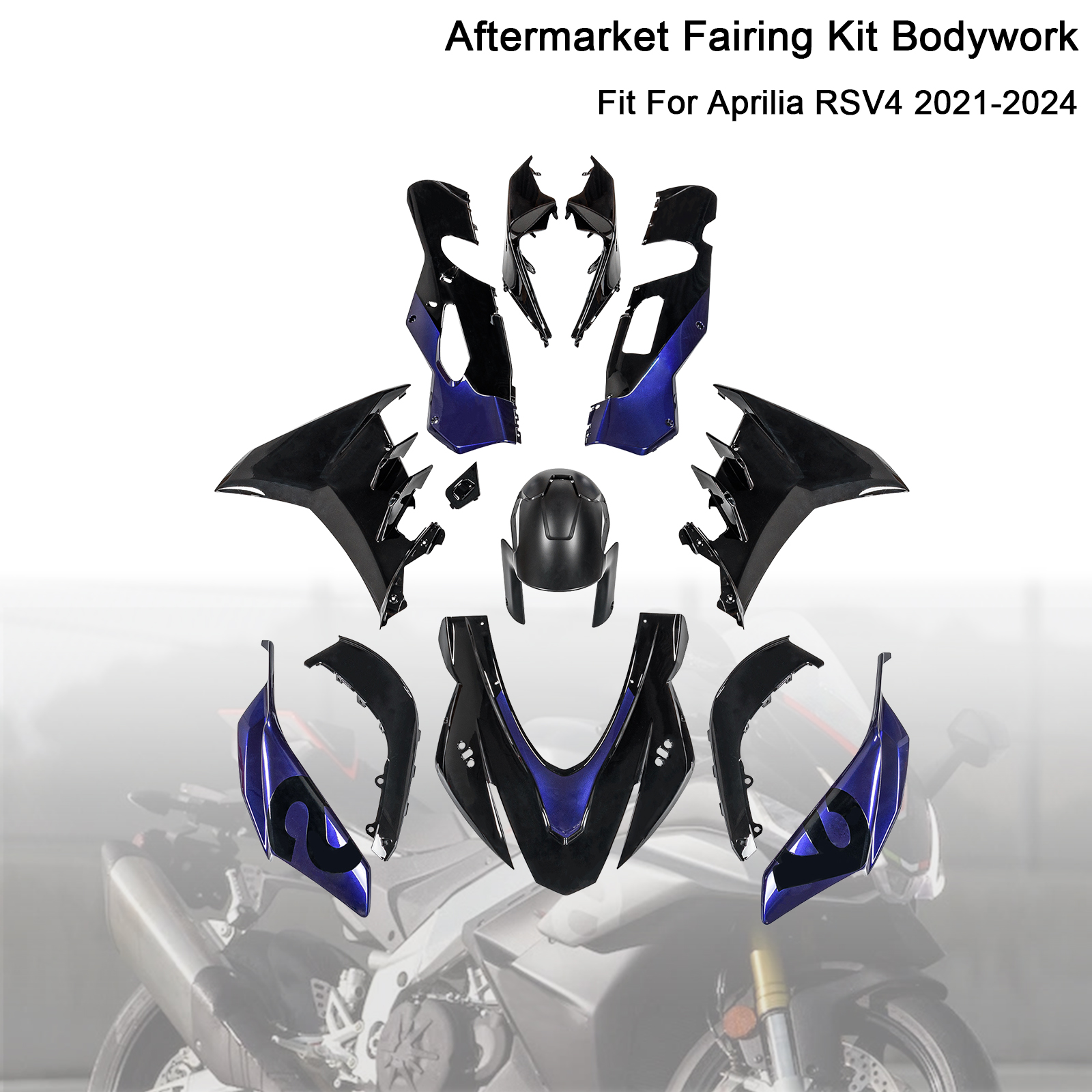 適用於 Aprilia RSV4 2021-2024 全車彩繪車殼005-極限超快感