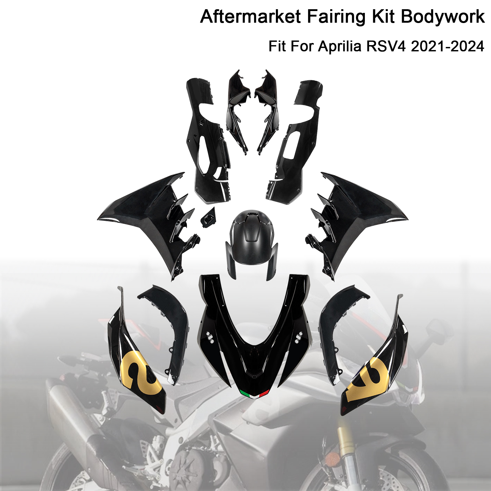 適用於 Aprilia RSV4 2021-2024 全車彩繪車殼006-極限超快感