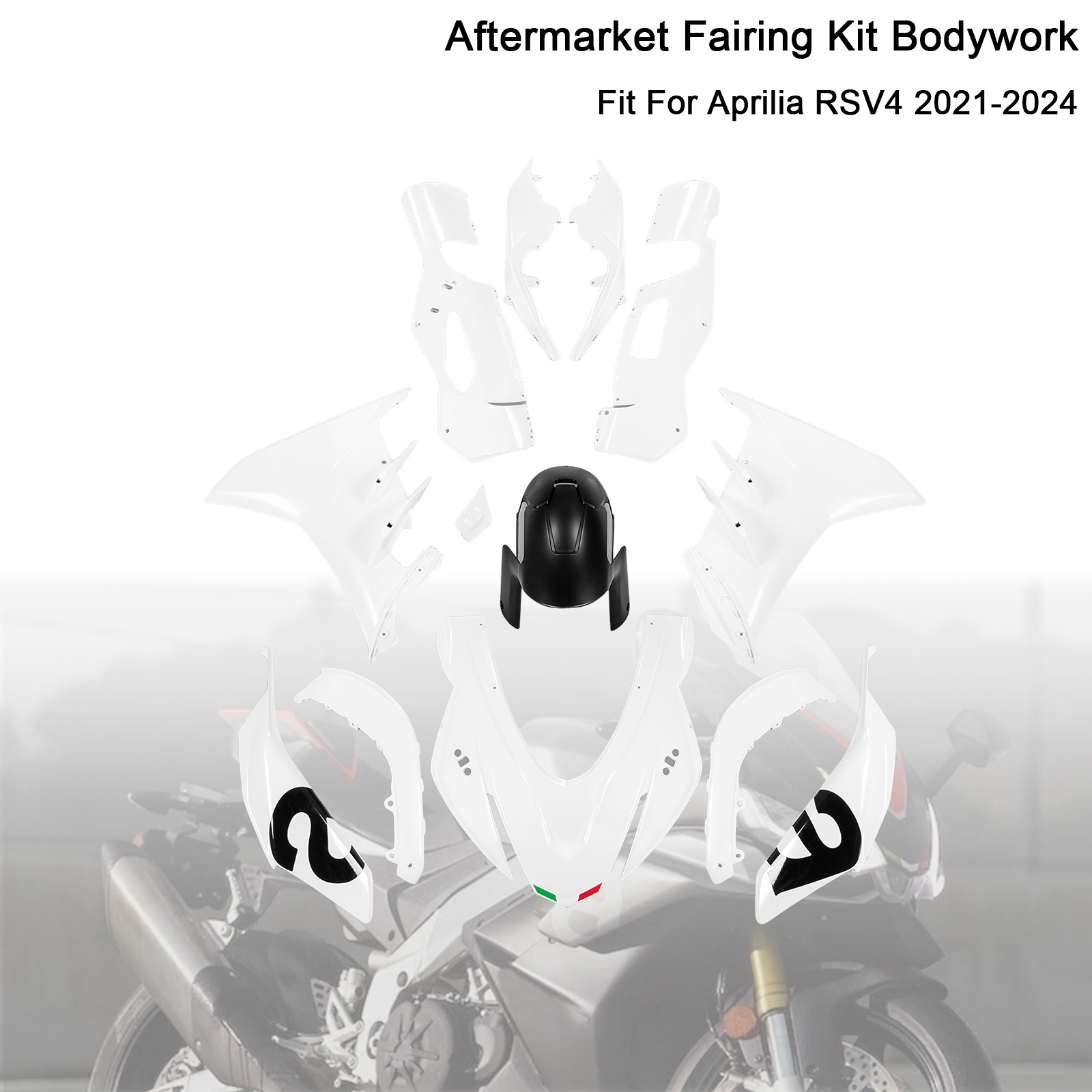 適用於 Aprilia RSV4 2021-2024 全車彩繪車殼008-極限超快感
