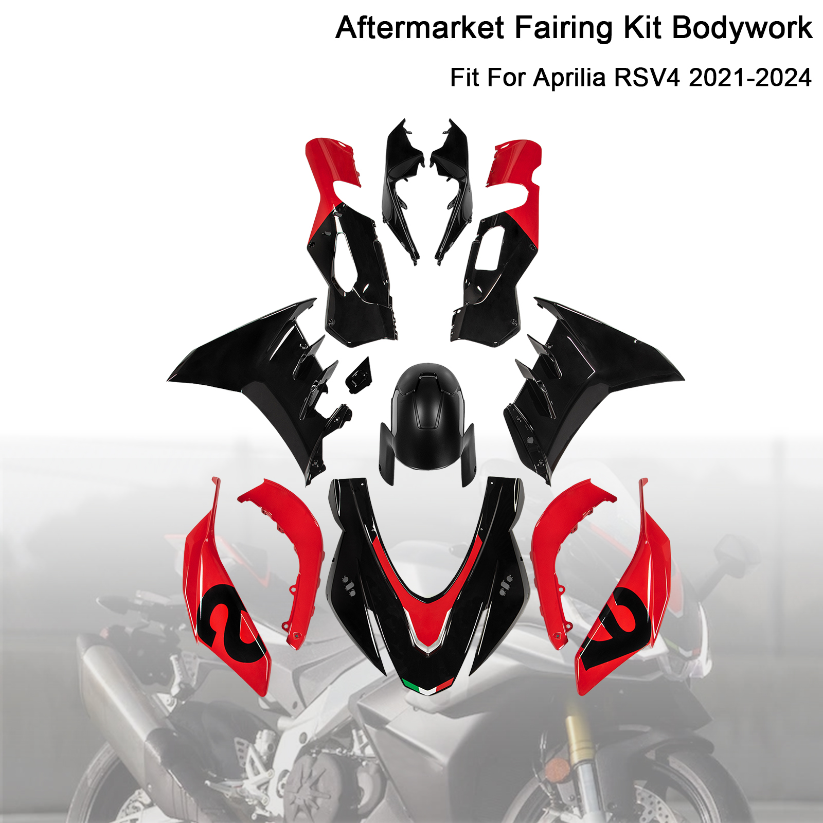 適用於 Aprilia RSV4 2021-2024 全車彩繪車殼009-極限超快感