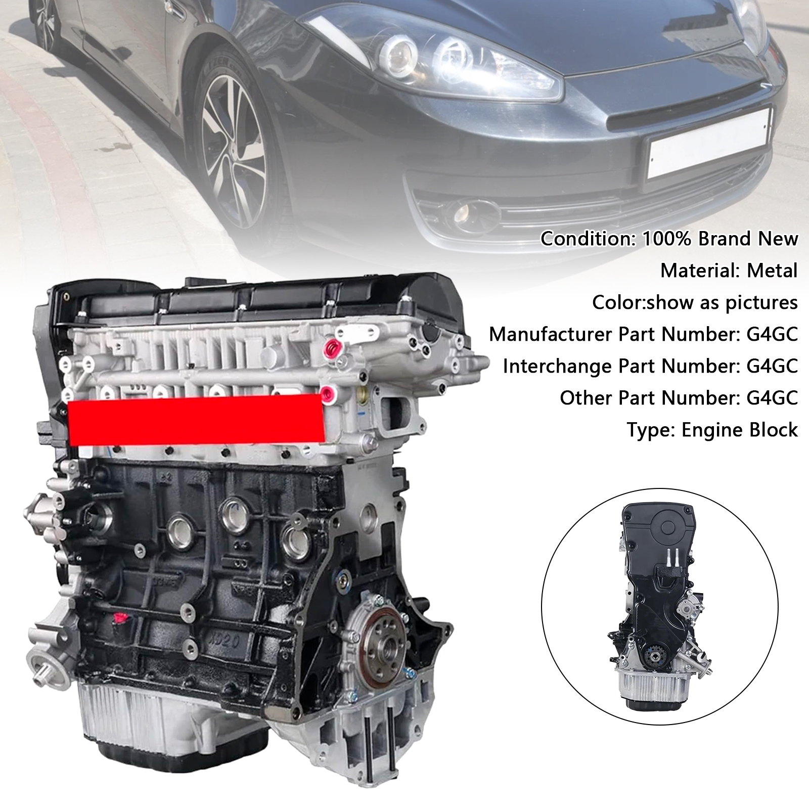 G4GC引擎總成 適用於Hyundai Tucson Elantra Sonata Kia Sportage 全新