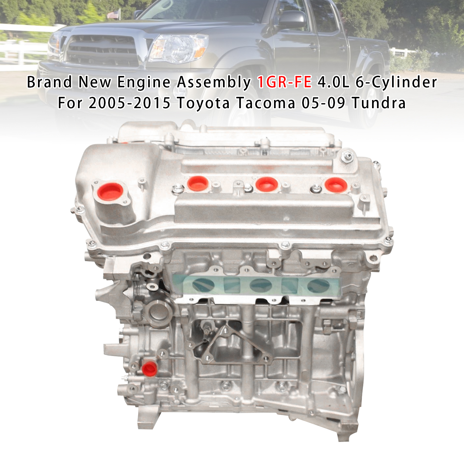 1GR-FE引擎發動機 6-Cylinder 適用於Toyota Tacoma 05-15Tundra 05-09 4.0L