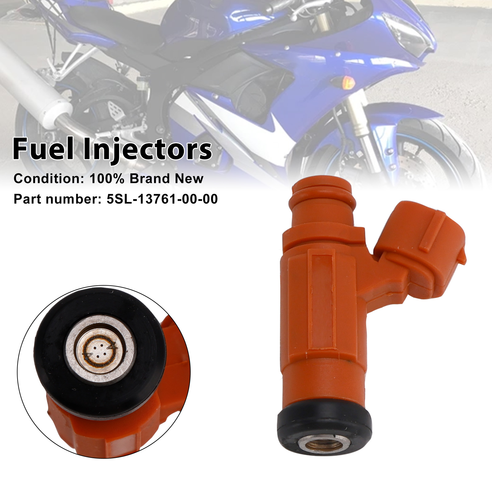 適用於 Yamaha YZF-R6 2003-2005 R6S 2006-2009 5SL-13761-00-00噴油嘴