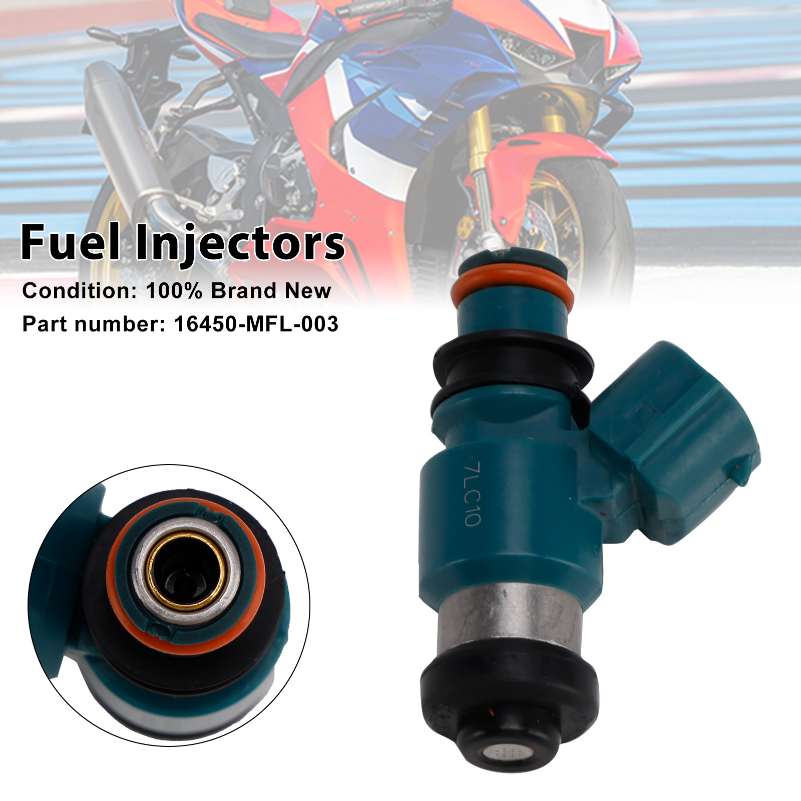 適用於 Honda CBR1000RR 08-23 VFR1200F 10-17 16450-MFL-003 噴油嘴