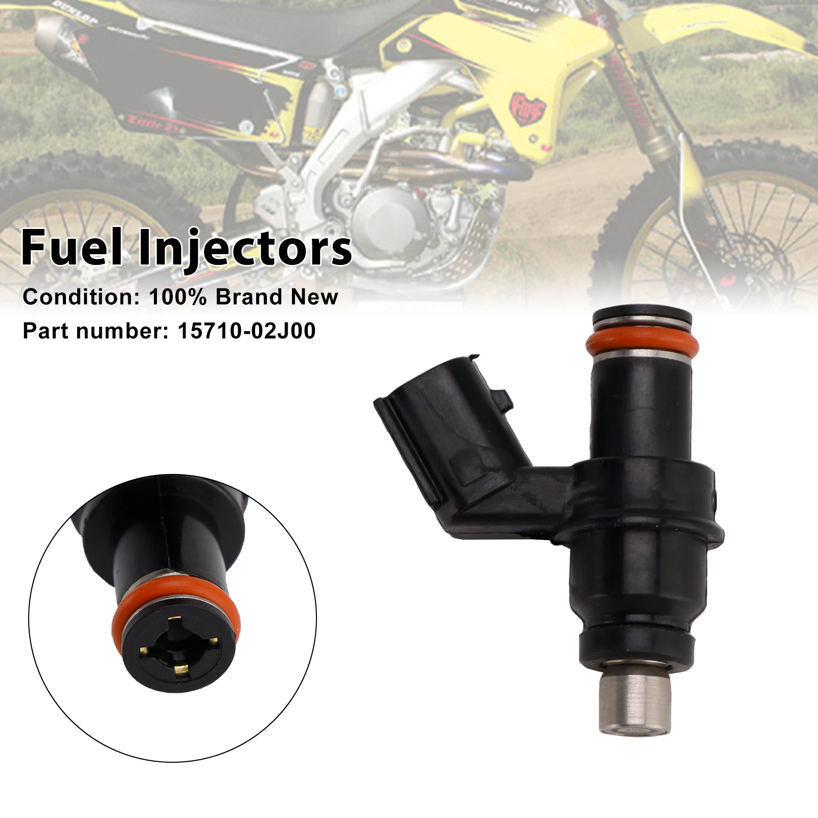 適用於 Suzuki RM-Z450 2008-2019 15710-02J00 噴油嘴-極限超快感