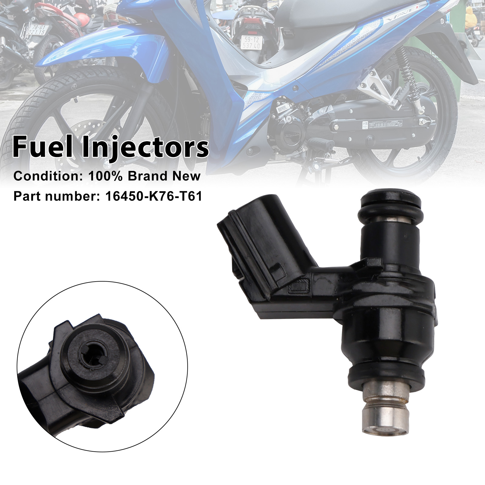 適用於Honda Wave 110 Monkey Grom 125 Super Cub 16450-K76-T61噴油嘴