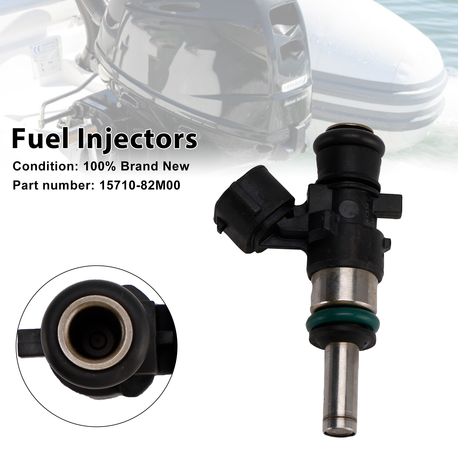 適用於 Suzuki Outboard 25HP 30HP DF25 15710-82M00 噴油嘴-極限超快感