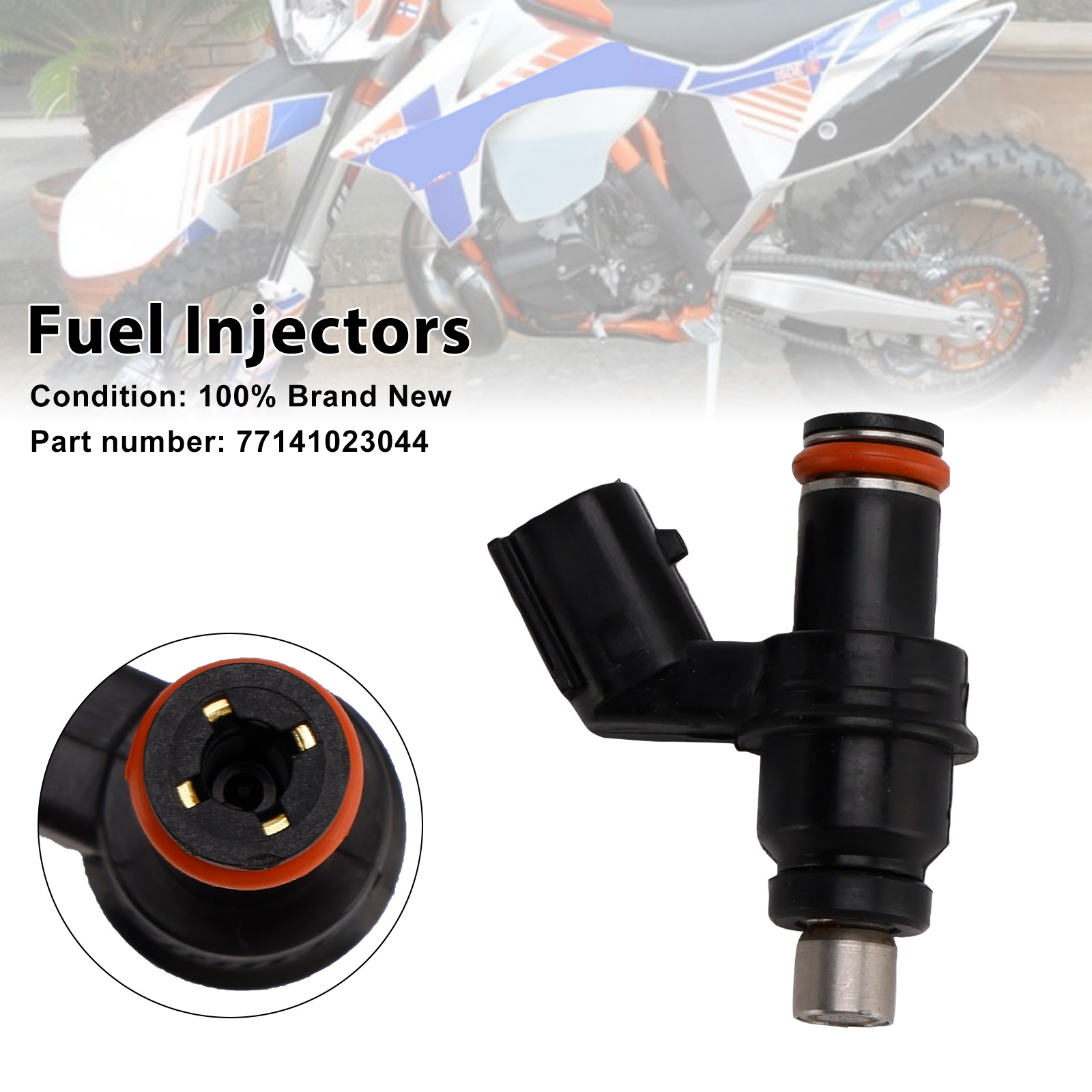 適用於 250 EXC-F XCF-W SX-F 2011-2012 77141023044 噴油嘴-極限超快感