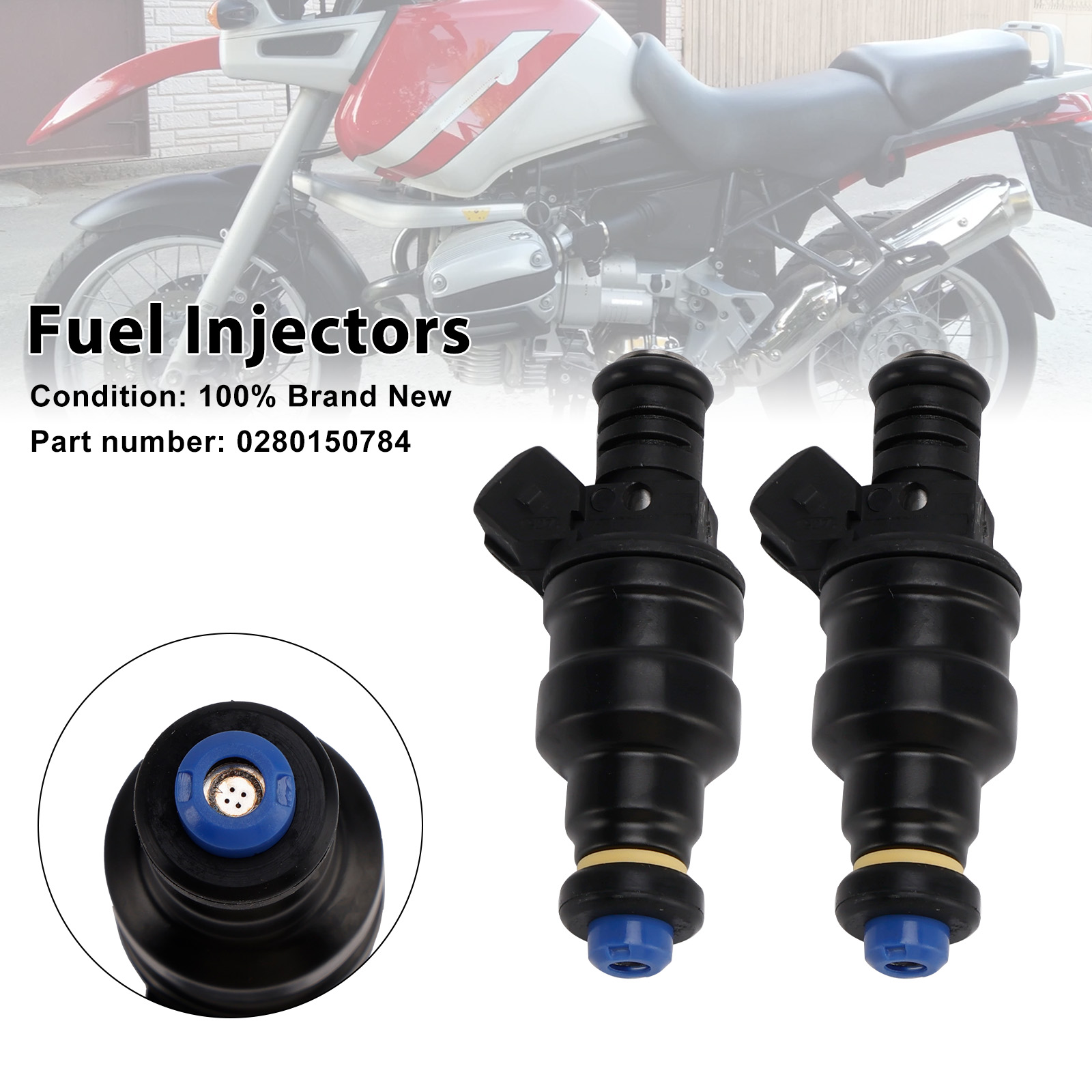 適用於 BMW R1100 RT R850 R1100GS R850GS 94-99 0280150784 噴油嘴2隻裝