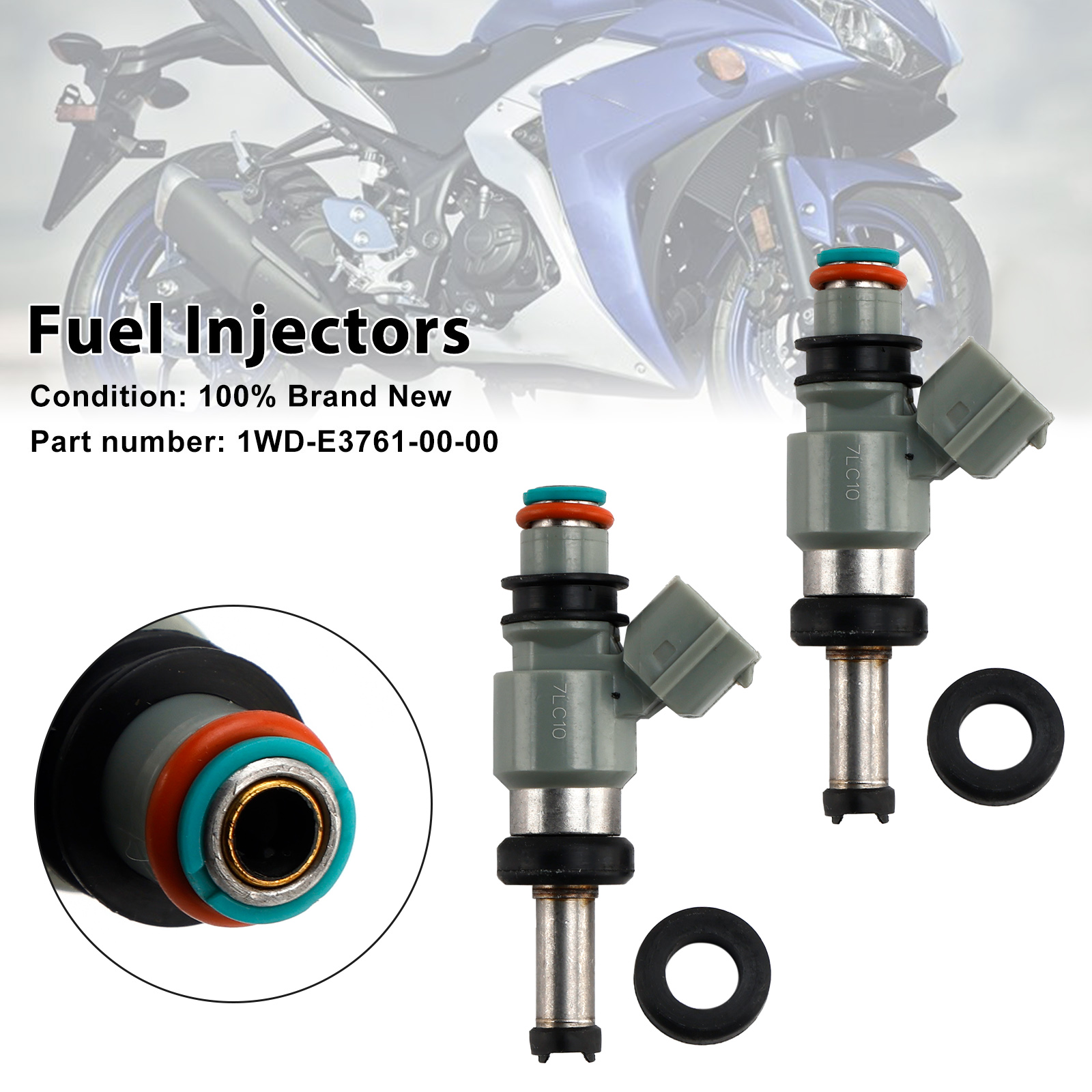 適用於 Yamaha YZF-R3 2015-2022 1WD-E3761-00-00 噴油嘴(2隻組)-極限超快感