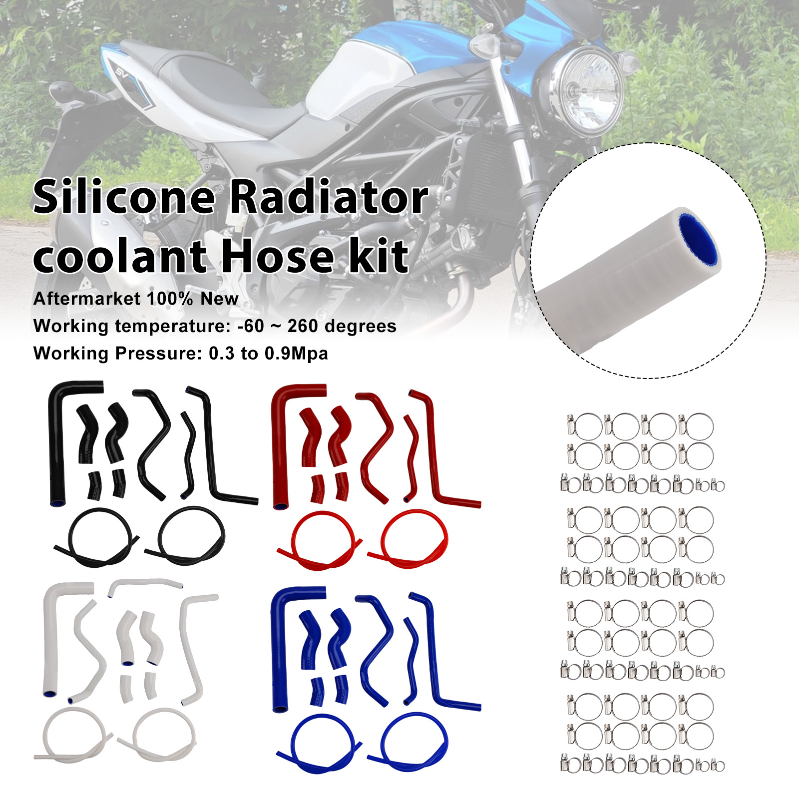 適用於 Suzuki SV 650 SV650 2016-2025 矽膠水管-極限超快感