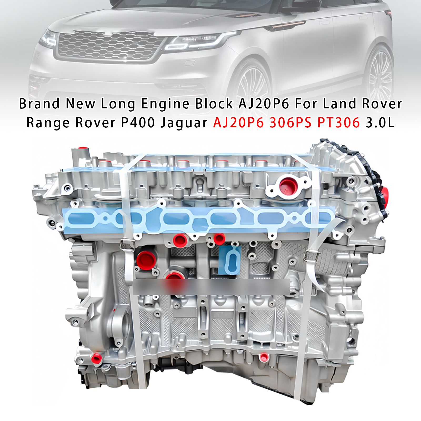AJ20P6引擎發動機總成 適用於Land Rover Range Rover P400 Jaguar AJ20P6 306PS PT306 3.0L Petrol全新
