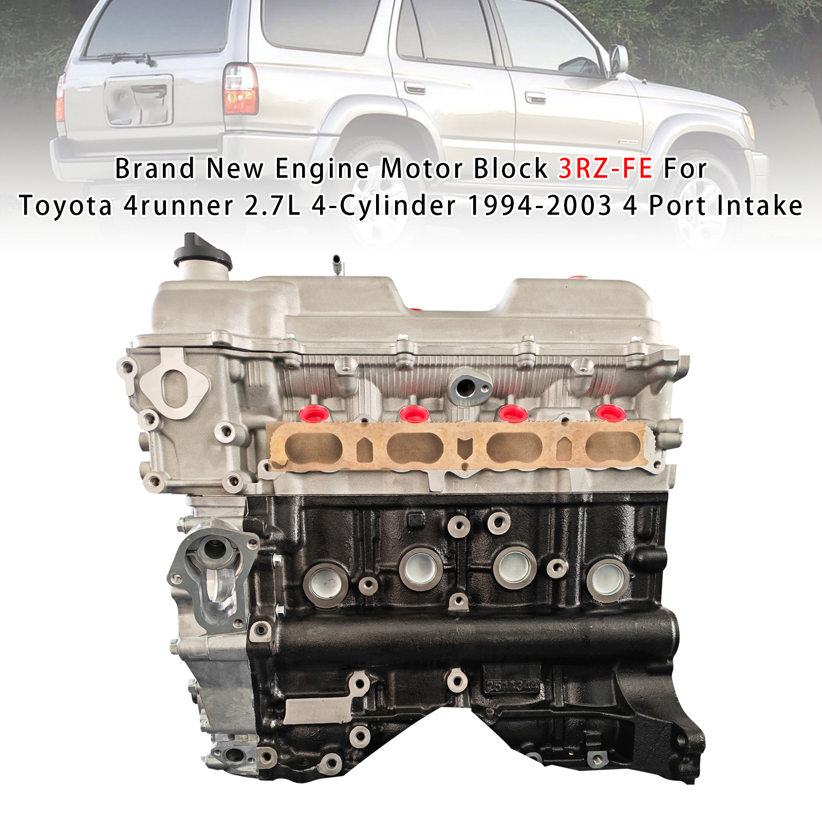 3RZ-FE引擎發動機總成 適用於Toyota 4runner 2.7L 4-Cylinder 1994-2003 4孔