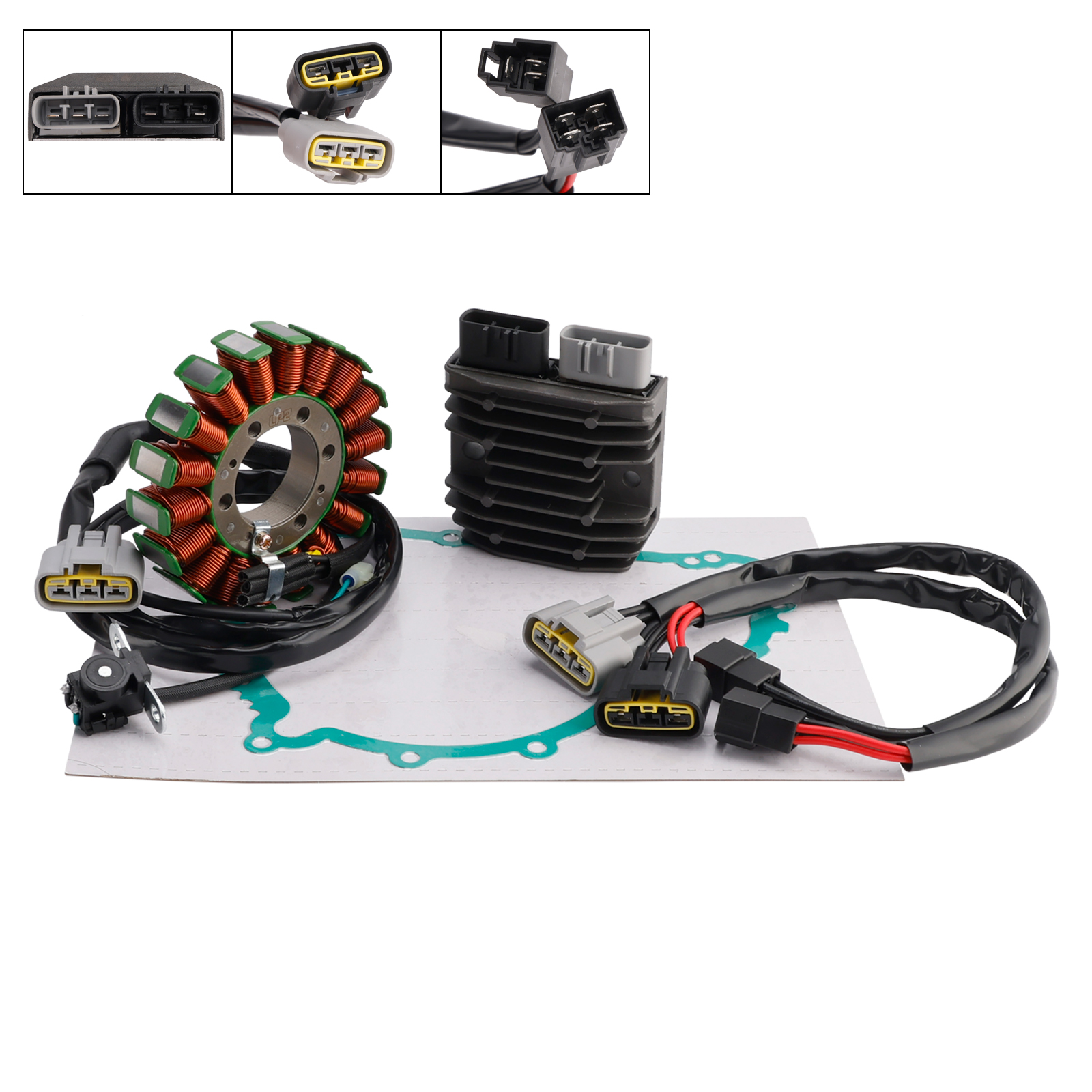 適用於Triumph Street Triple R/S/RS/Moto2 765 660電盤＋整流器＋墊片-極限超快感