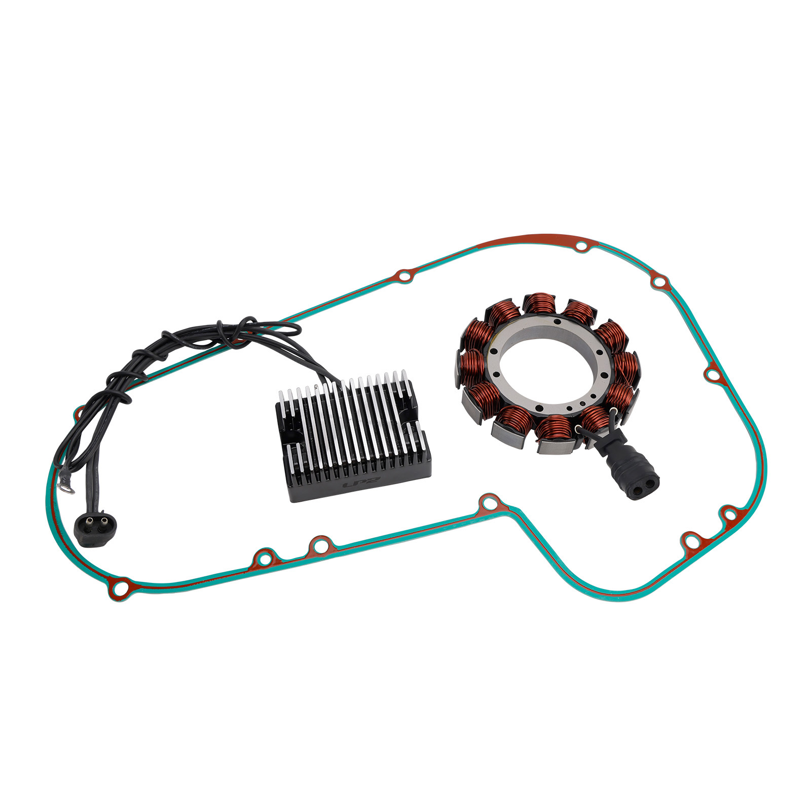 適用於Harley Big Twin Touring Softail Dyna 1989-93電盤+整流器+墊片組