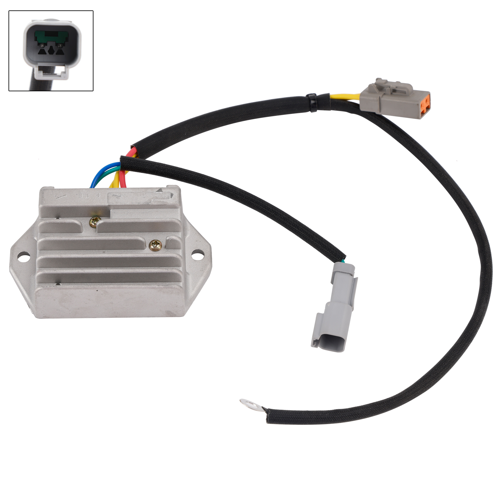 適用於 Lombardini ED0073623760、ED0073623440 和 Saprisa 4448、7448 的 12V 30A 穩壓整流器