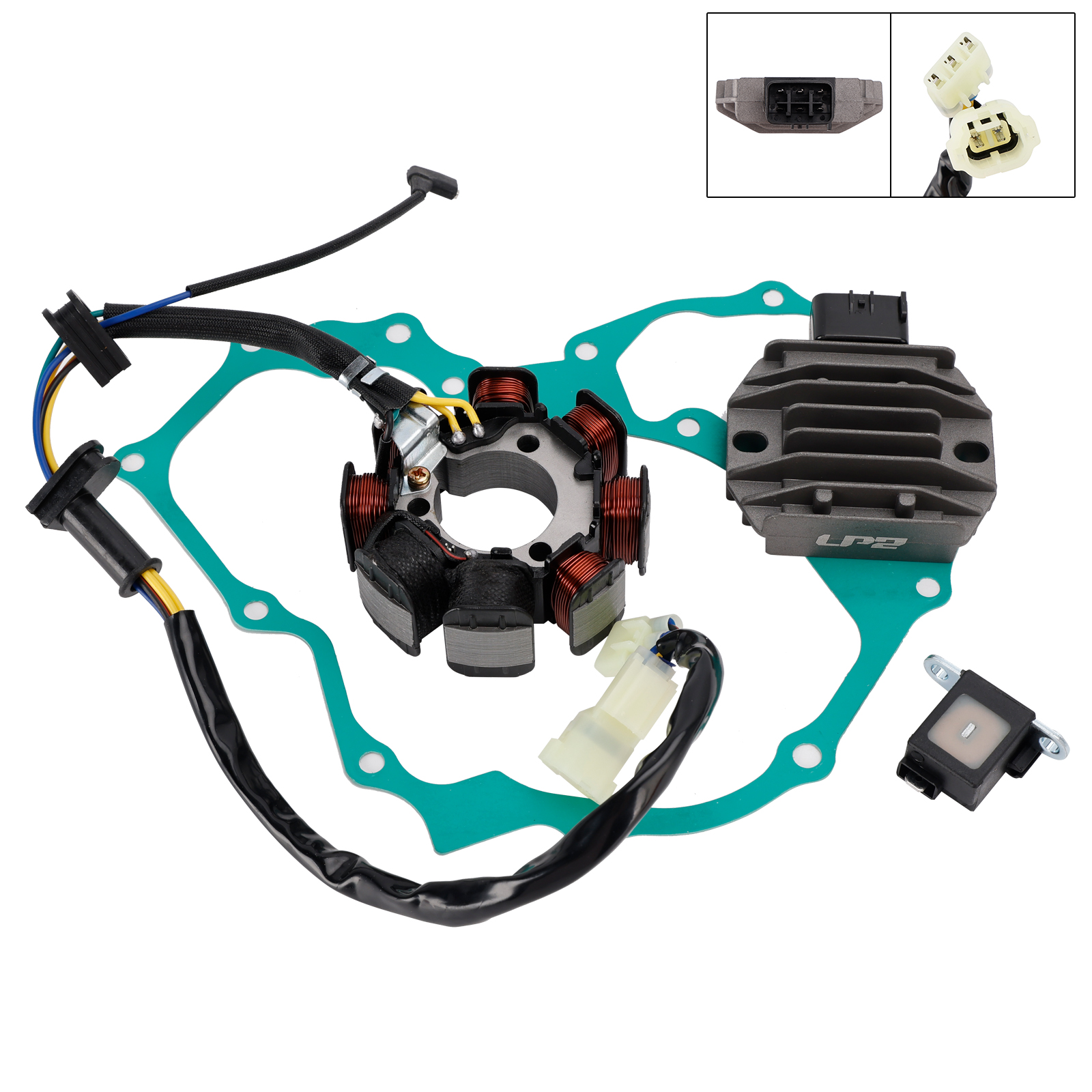 適用於Honda TRX250X TRX250EX Sportrax 250 06-26電盤+整流器+墊片組-極限超快感